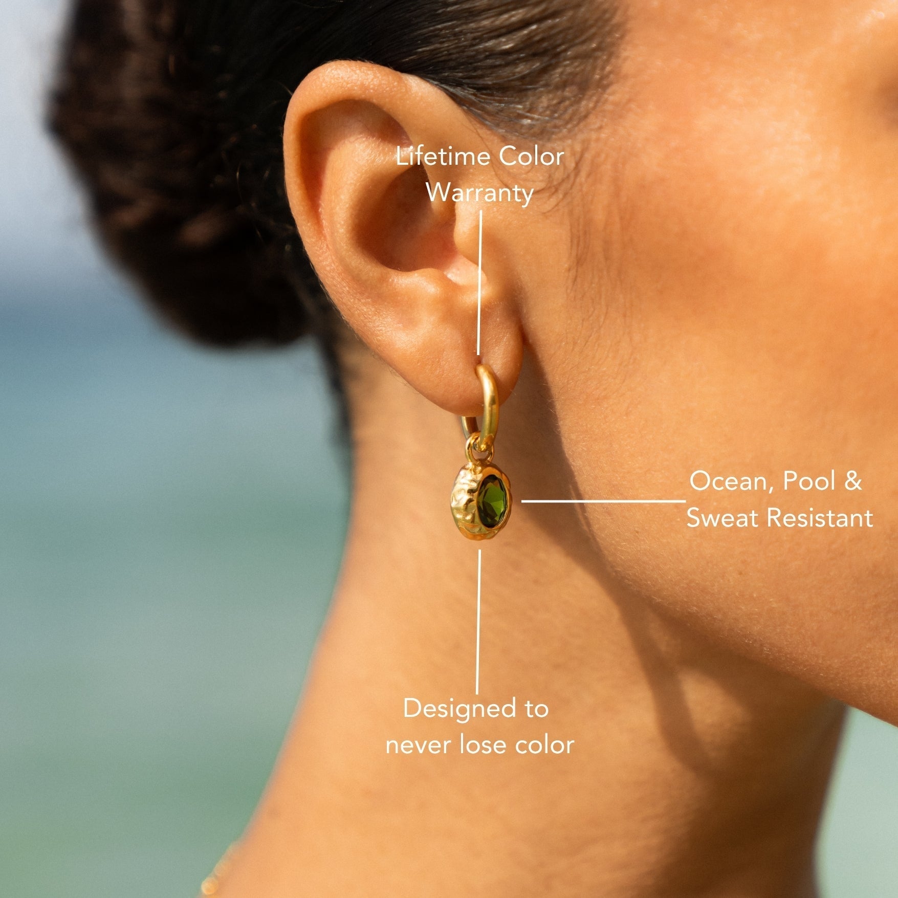 Boucles d'oreilles en olive