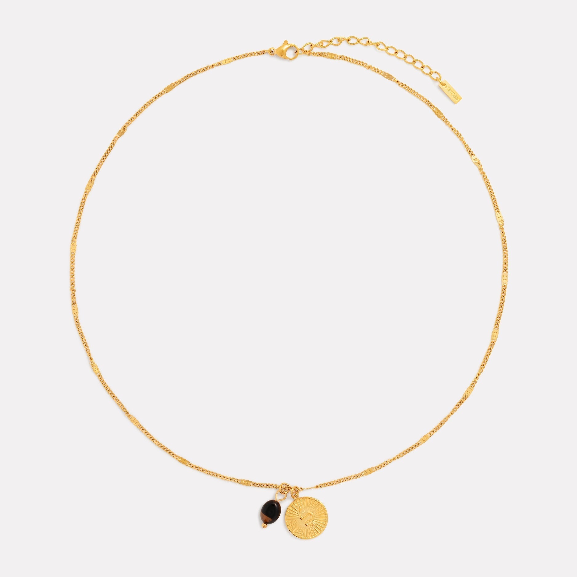 Collier en serpent doré