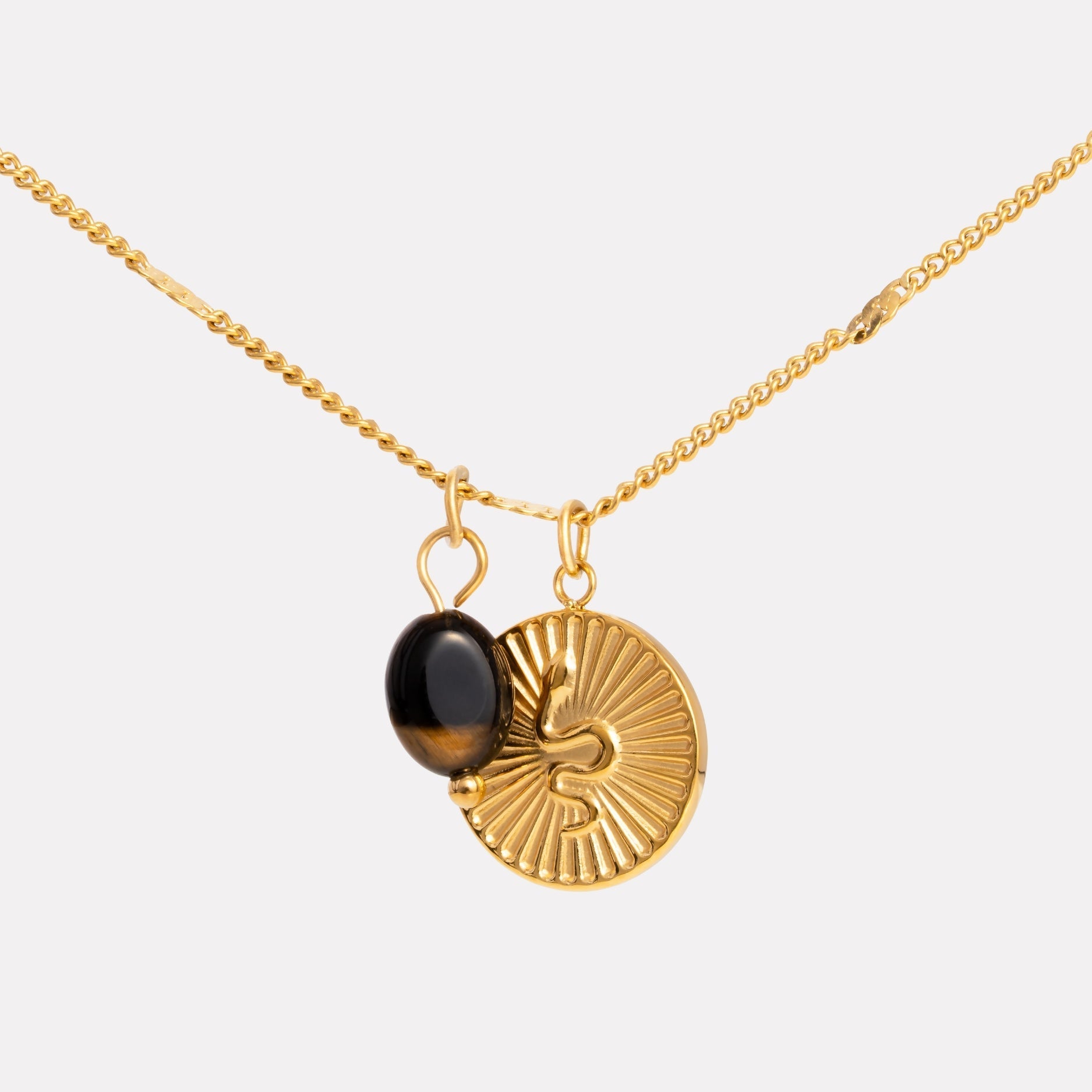 Collier en serpent doré