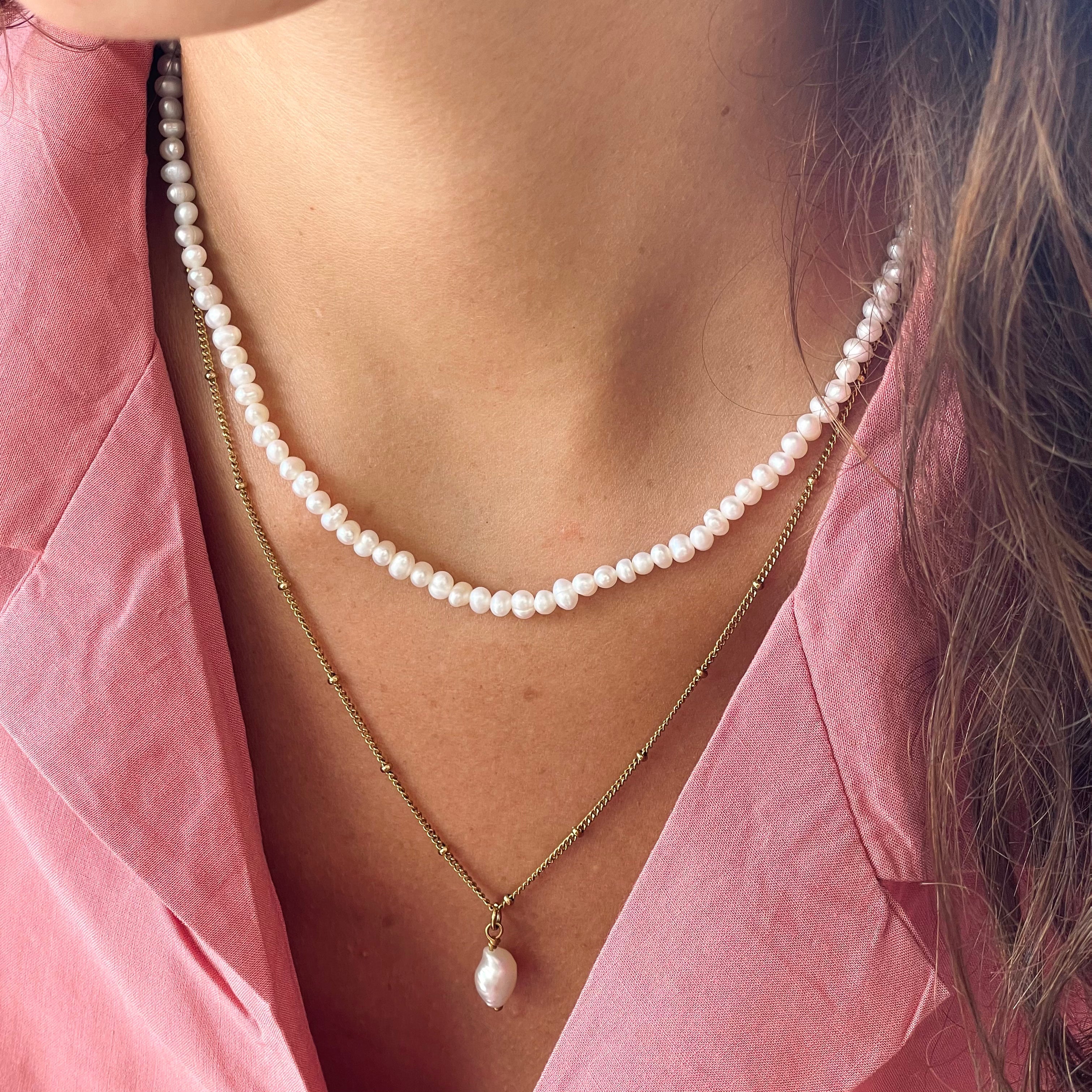Choker en Mini Perles d'Eau Douce