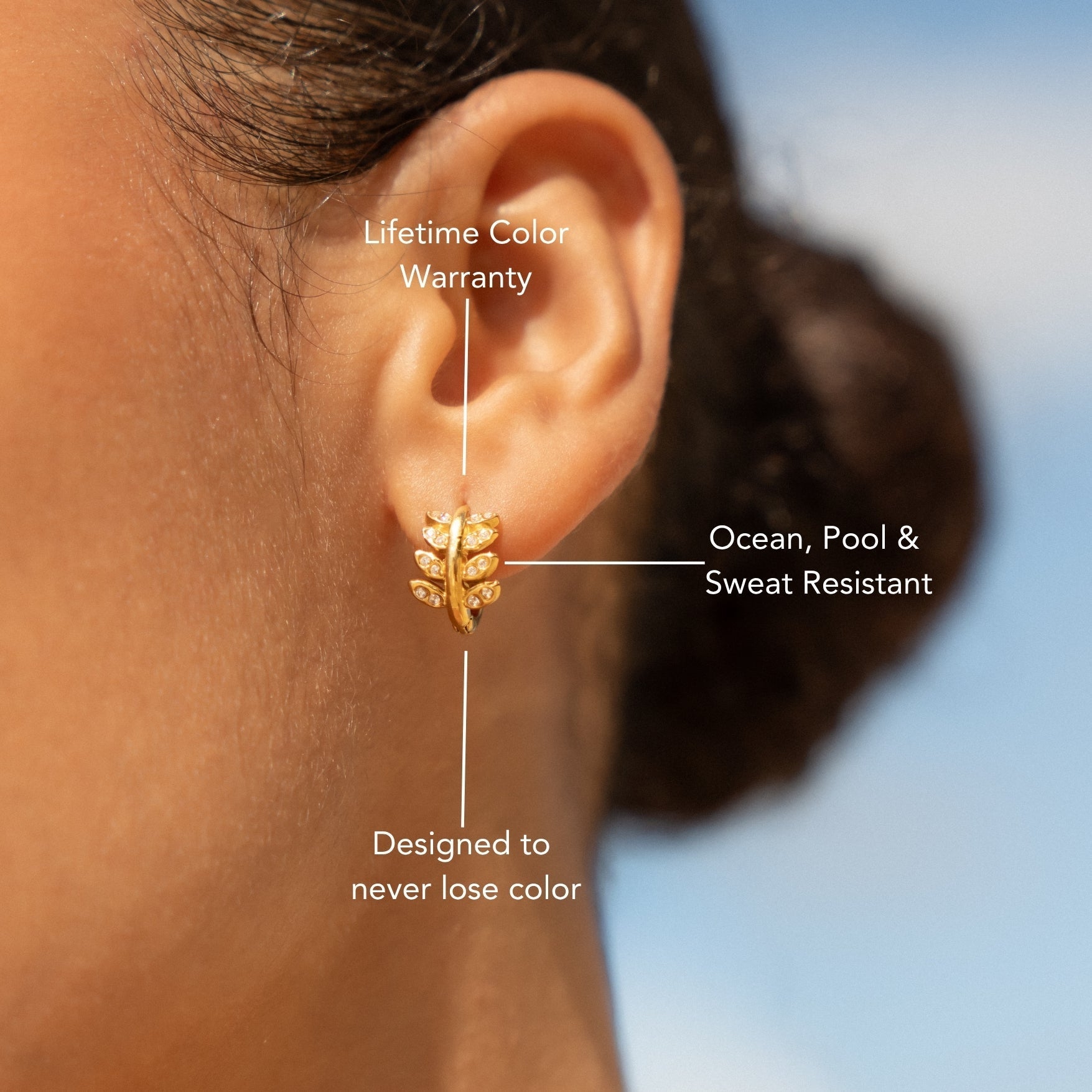 Boucles d'oreilles Laurier