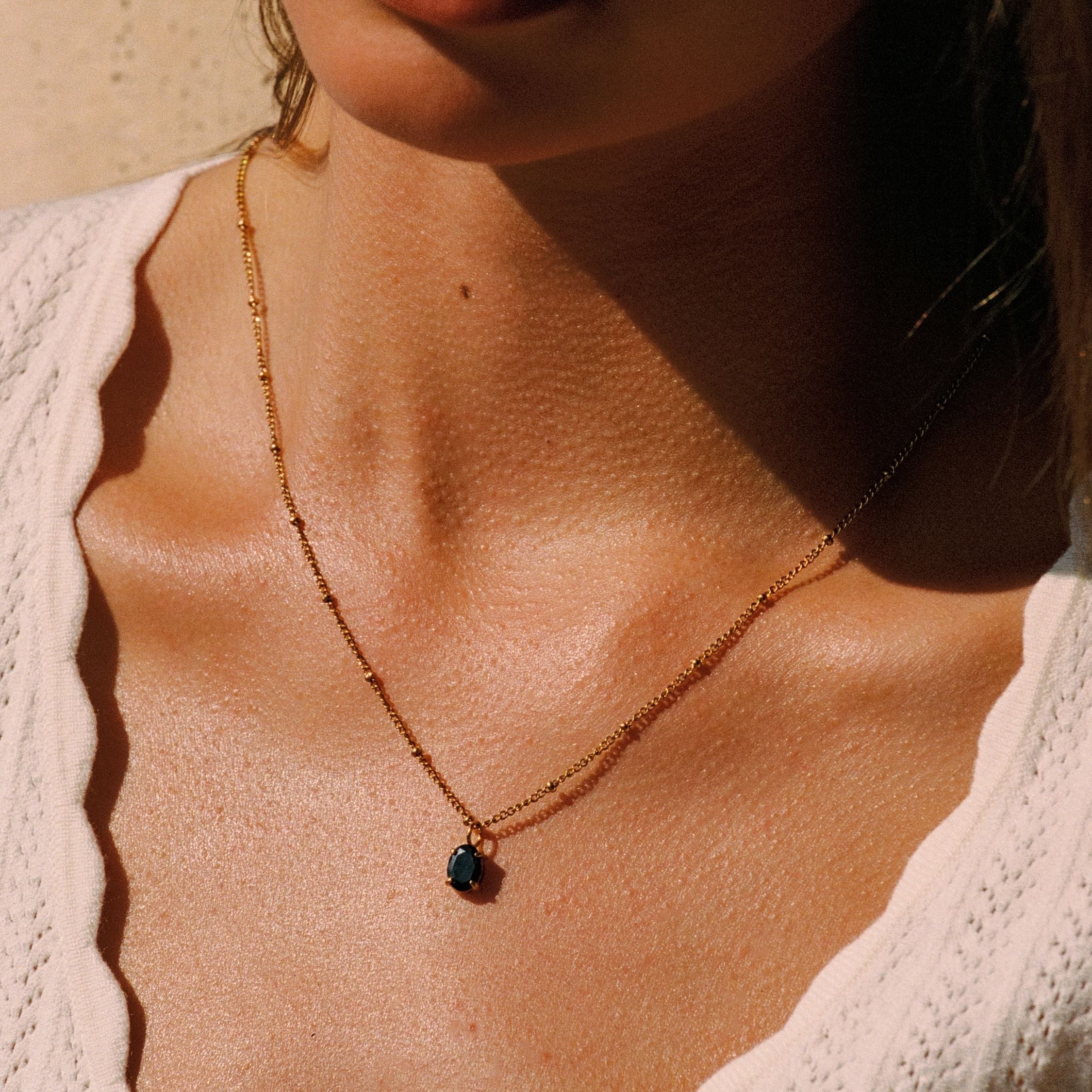 Collier en Obsidienne