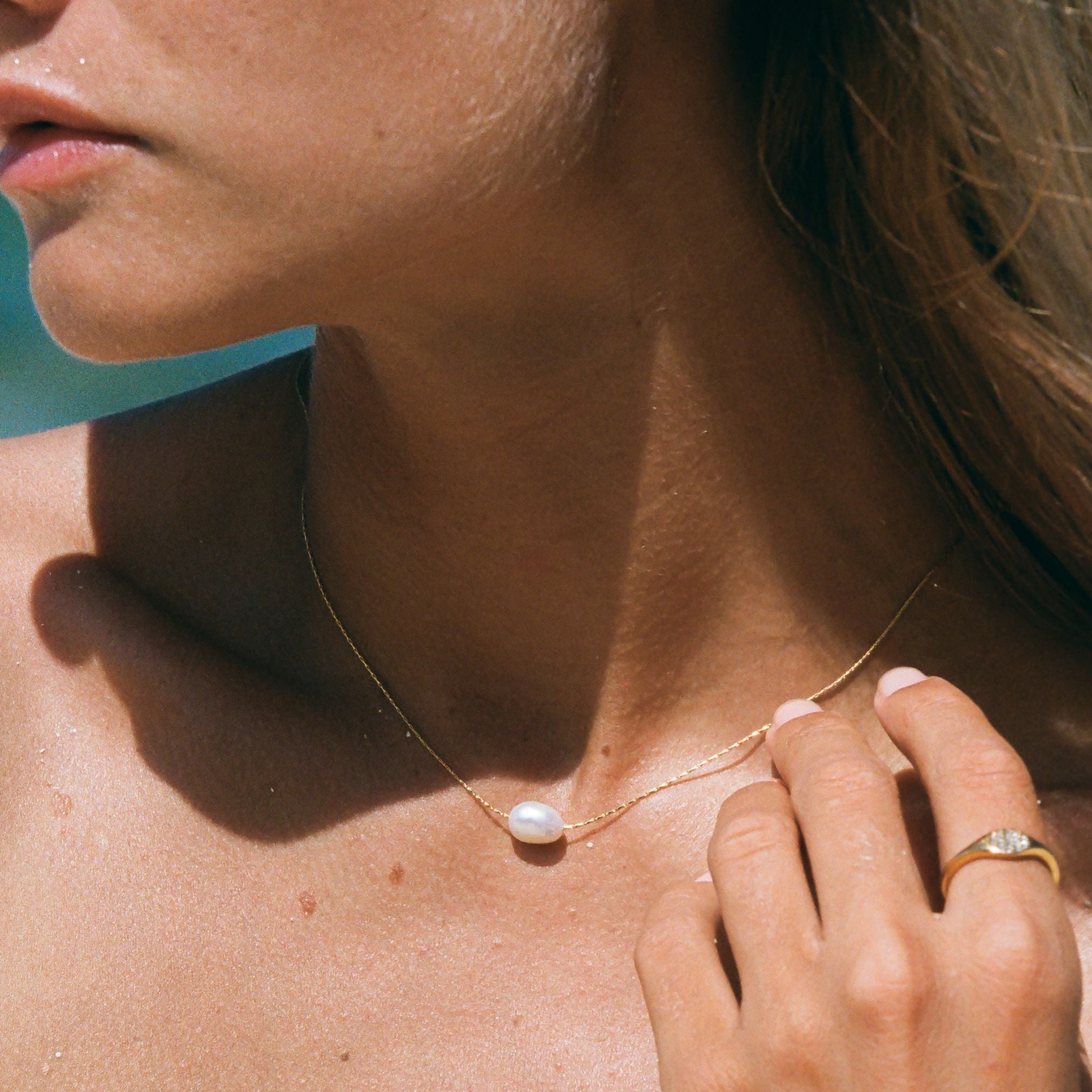 Choker en perles baroques