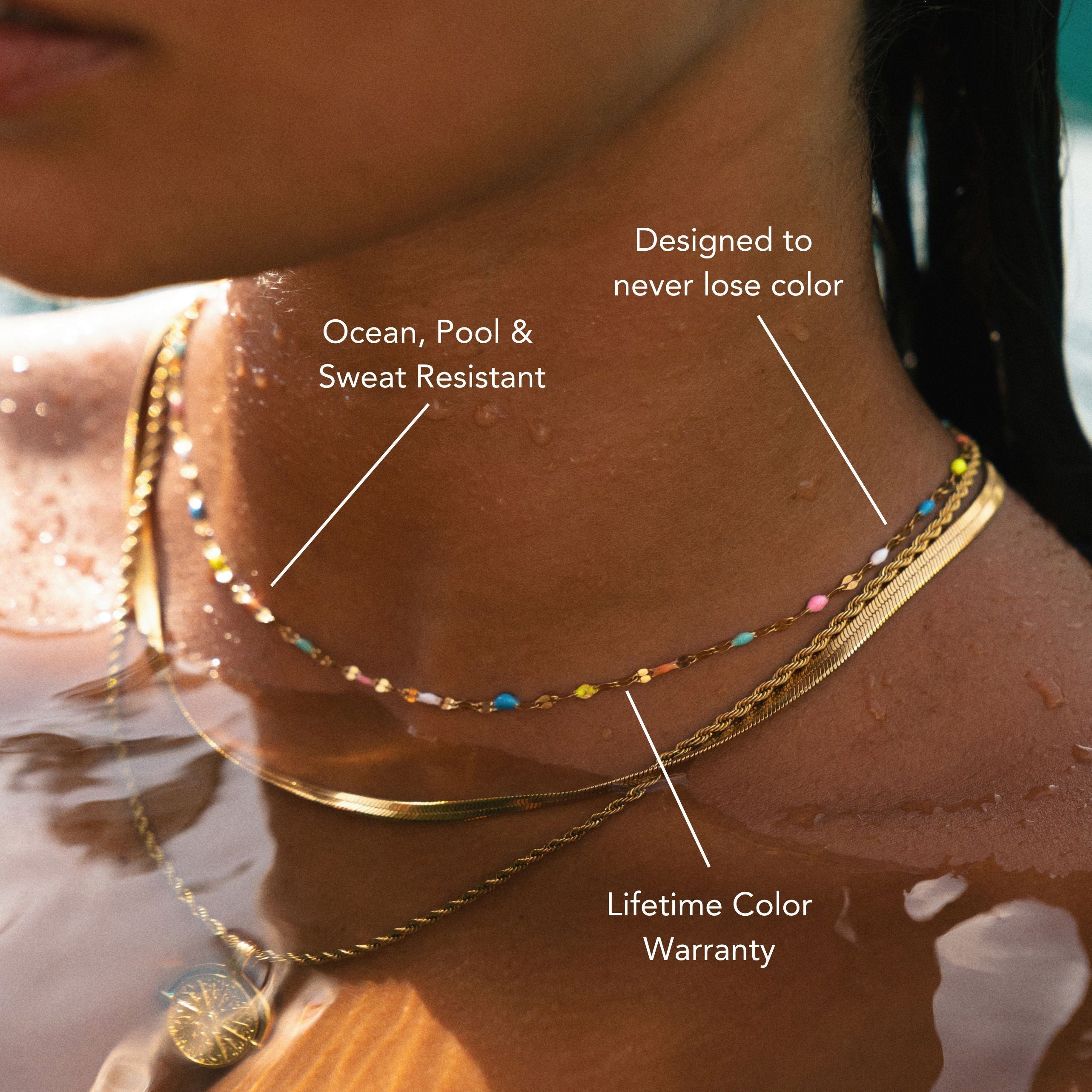 Choker Dainty Arc-en-Ciel