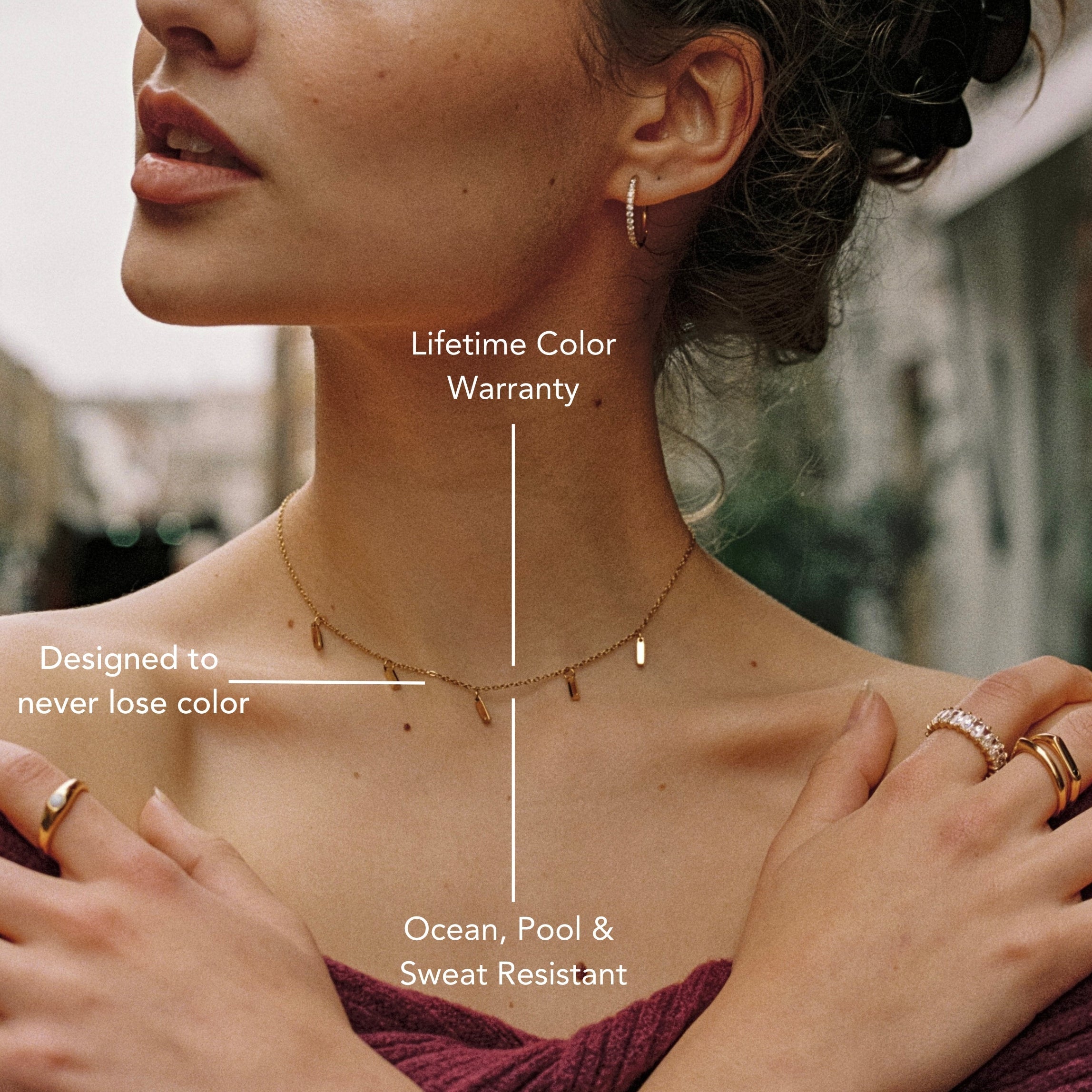 Choker Pluie d'Émeraudes