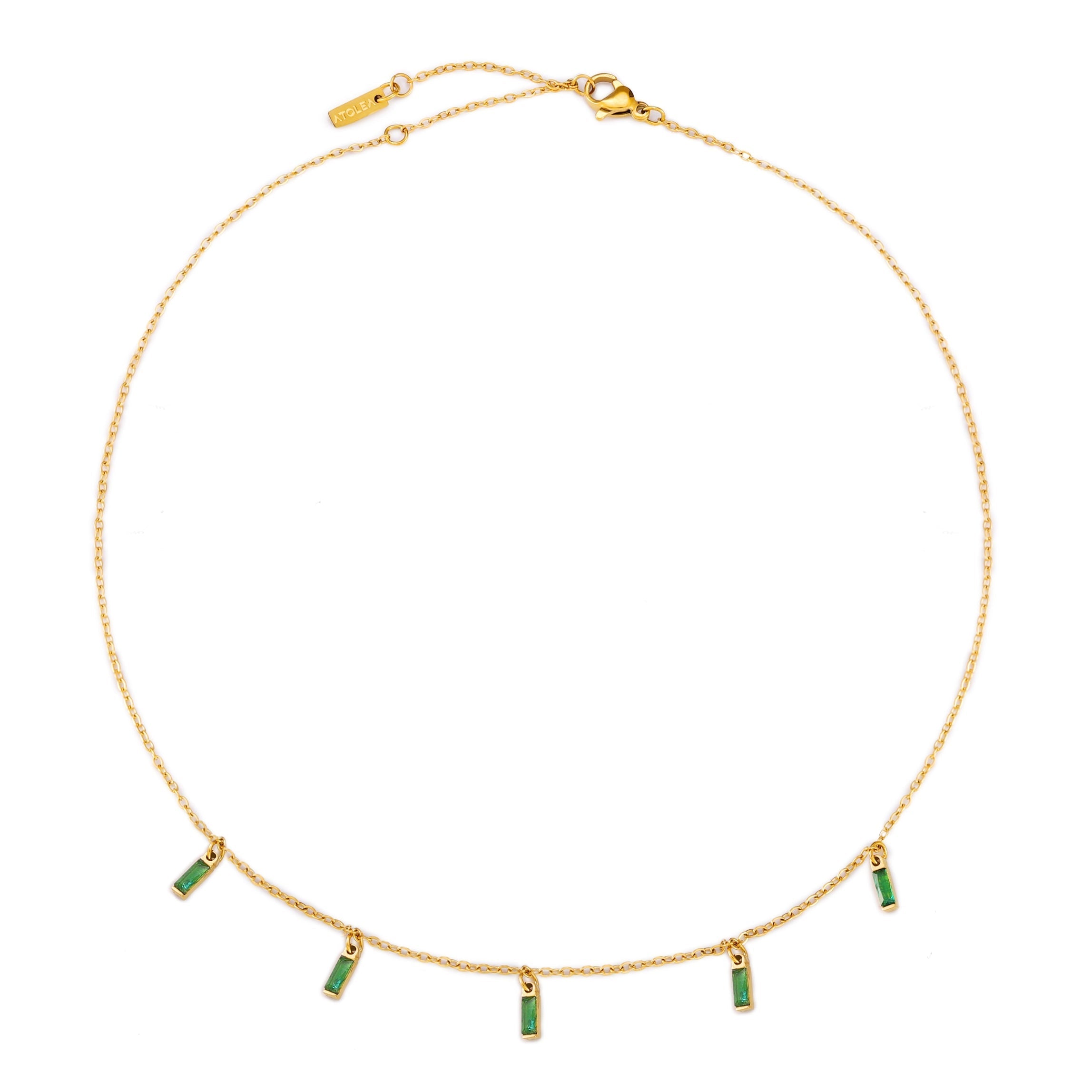 Choker Pluie d'Émeraudes