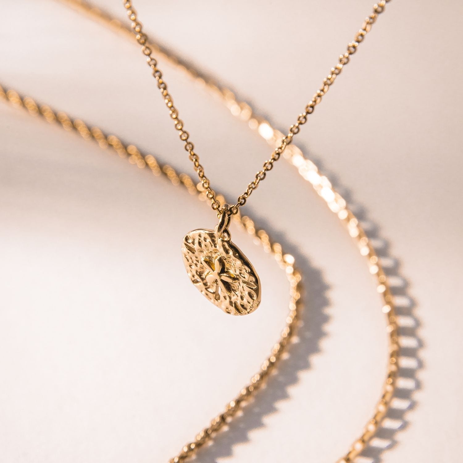 Collier en forme de dollar de sable