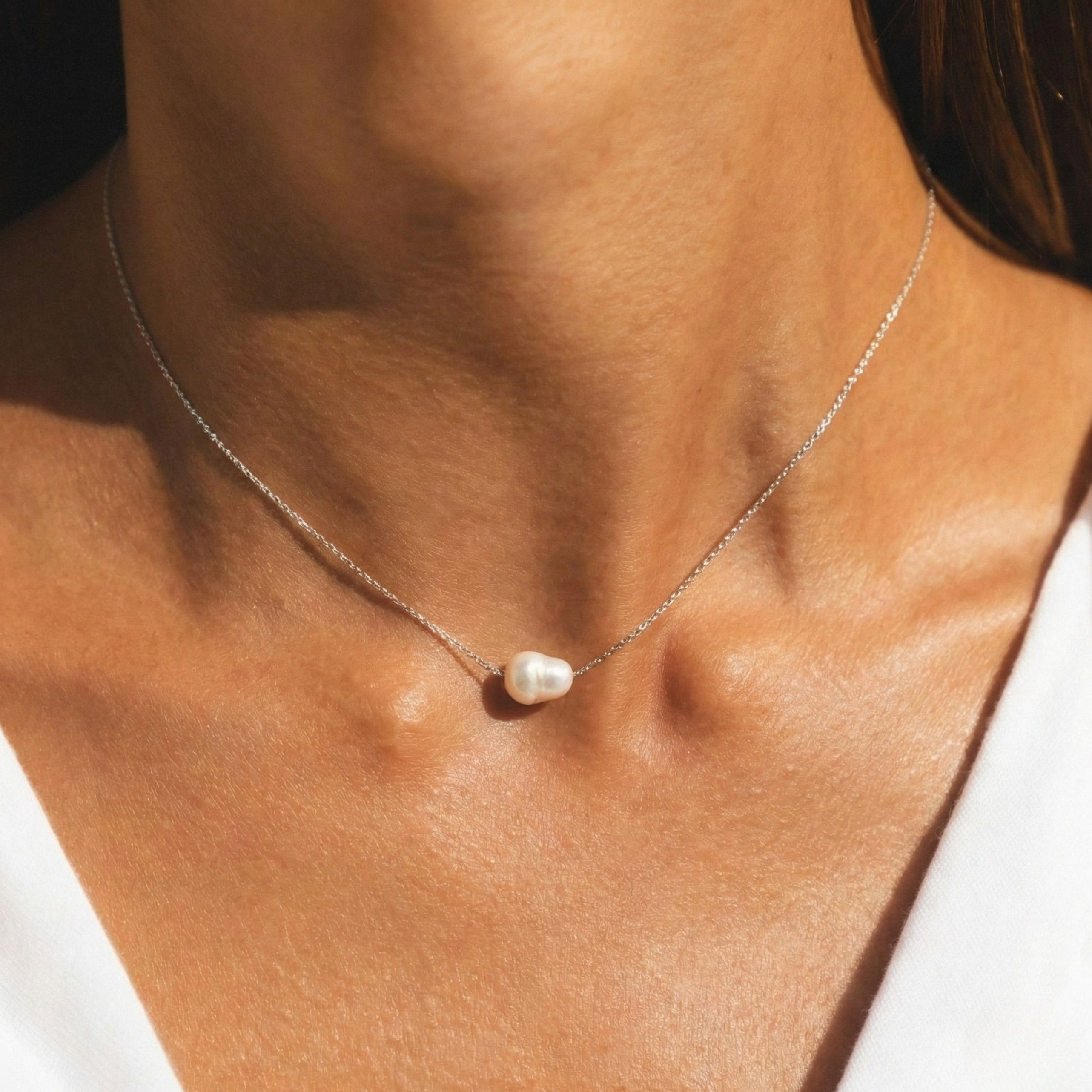 Choker en perles baroques