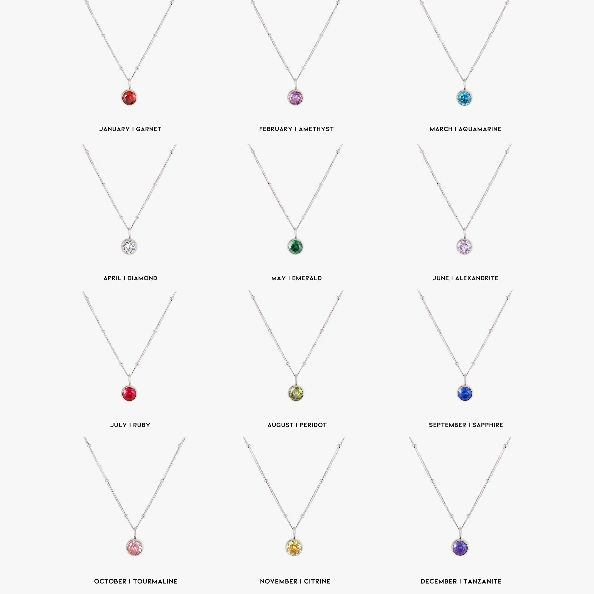 Collier de pierre de naissance