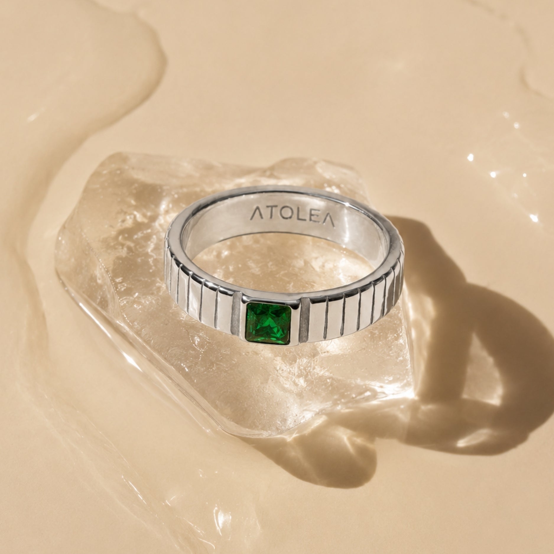 Bague Émeraude Chunky