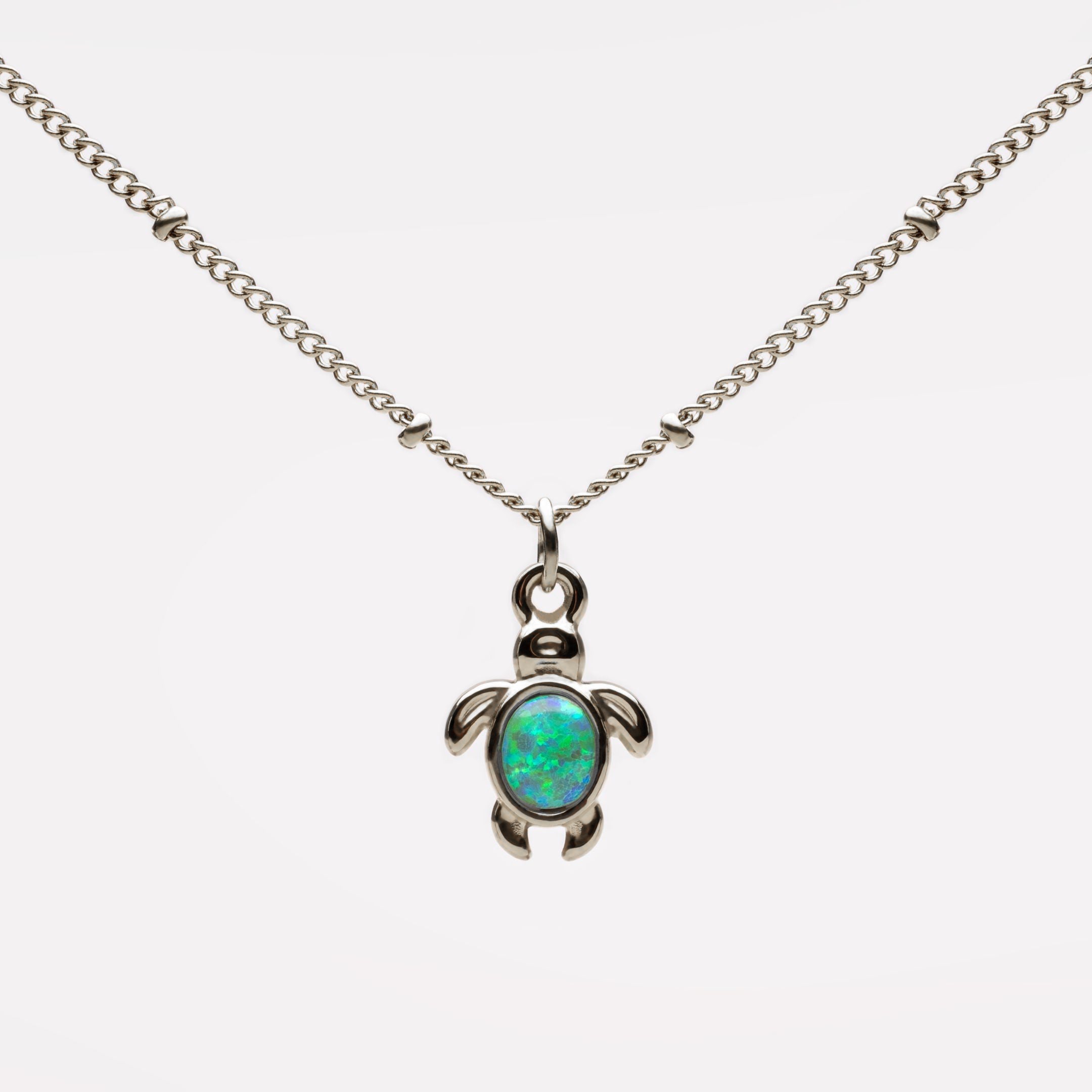 Collier Tortue en Opale