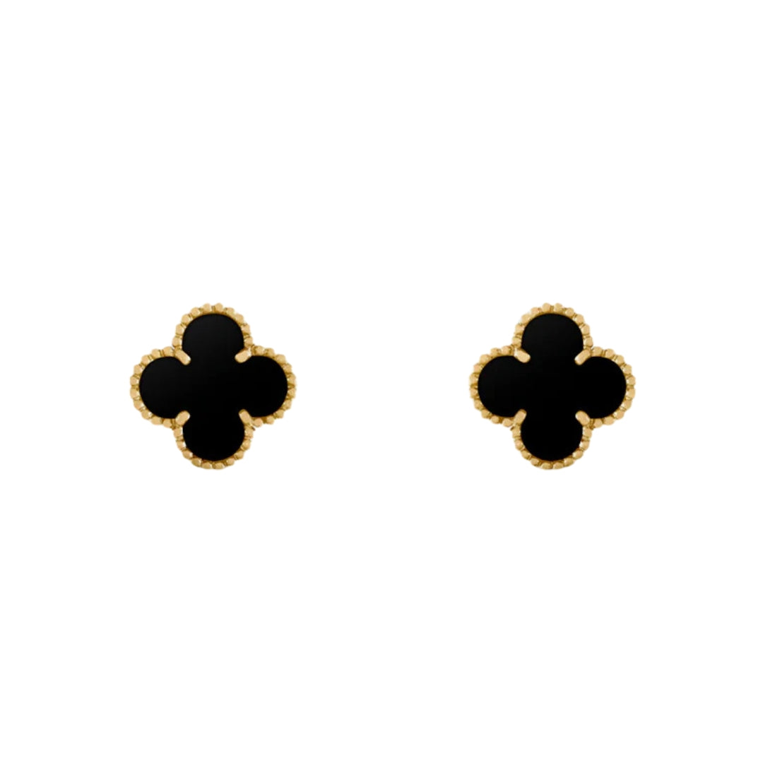 CLOVER | Boucles d'oreilles noires