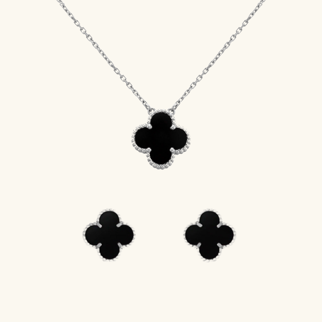 CLOVER | Argent-Noir 2 pièces