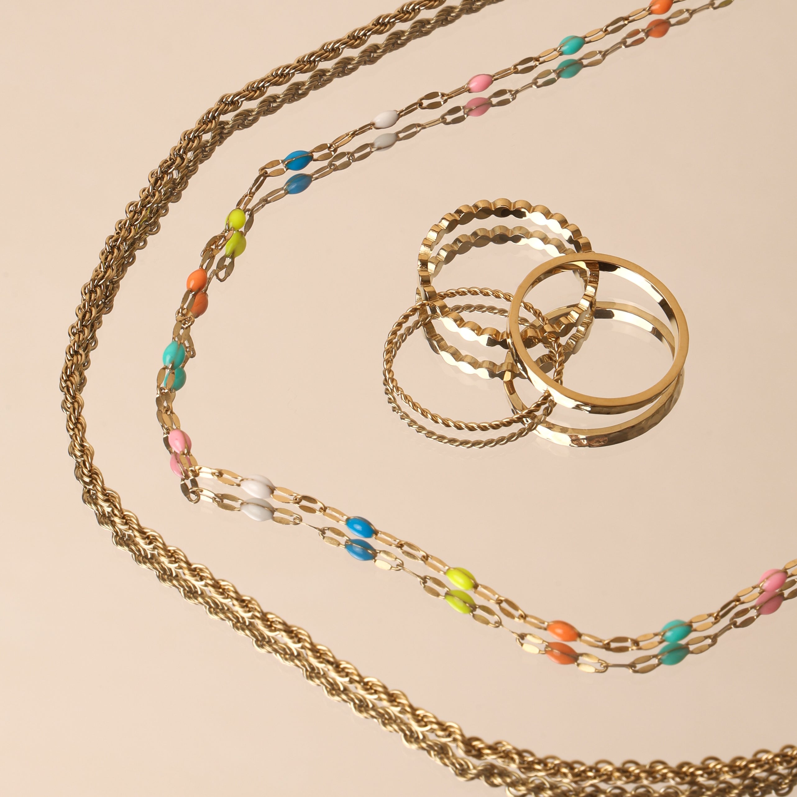 Choker Dainty Arc-en-Ciel