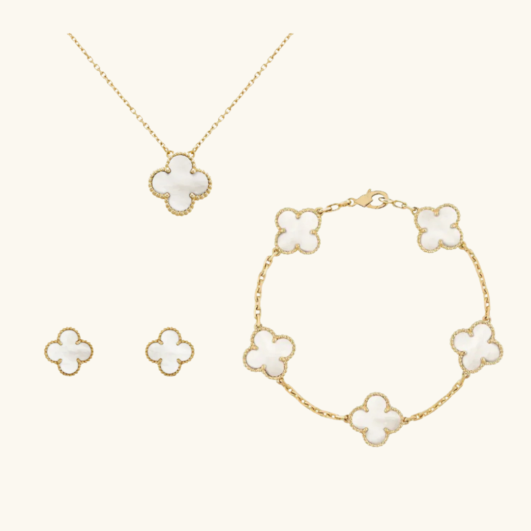 CLOVER | Ensemble Premium Or Blanc