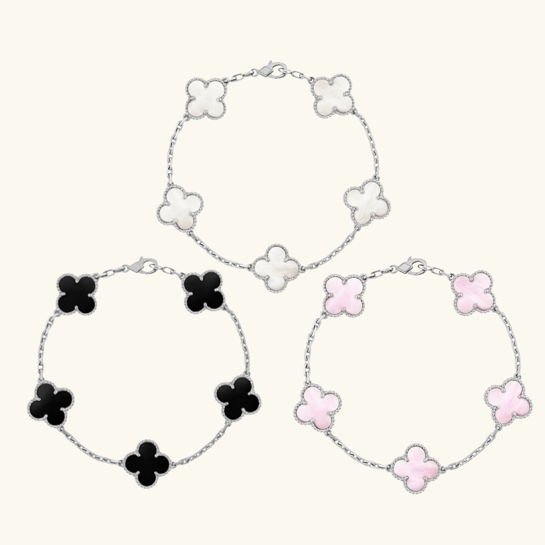 CLOVER | Ensemble Best-seller en Argent 3 pièces