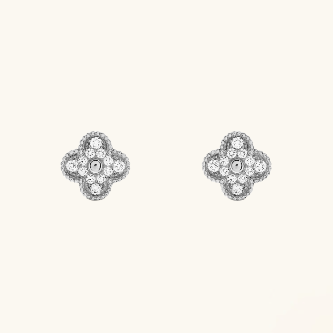 CLOVER | Boucles d'oreilles en argent Prestige