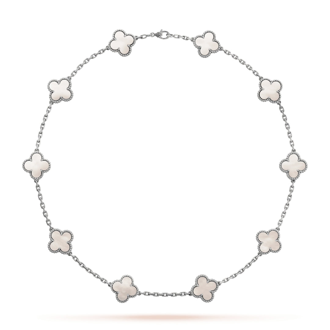CLOVER | Collier en argent avec 10 motifs