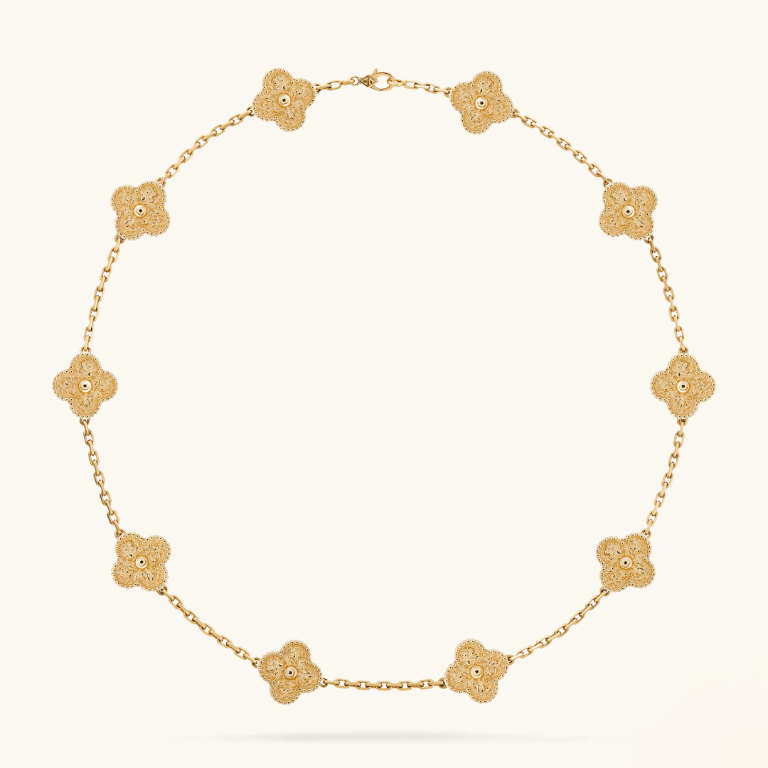 CLOVER | Collier en or avec 10 motifs