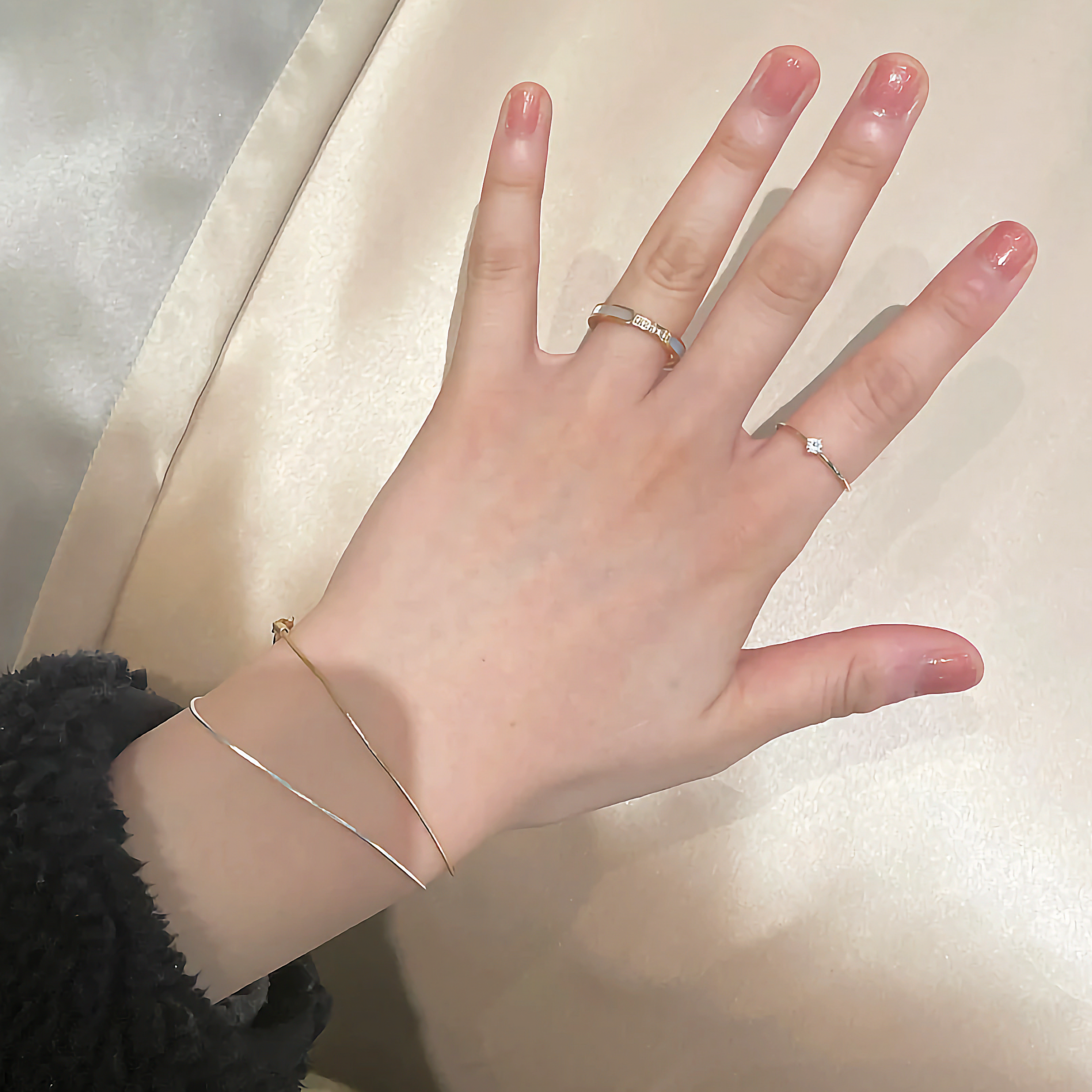 Bague en Or avec Diamant-Simulant Gabrielle