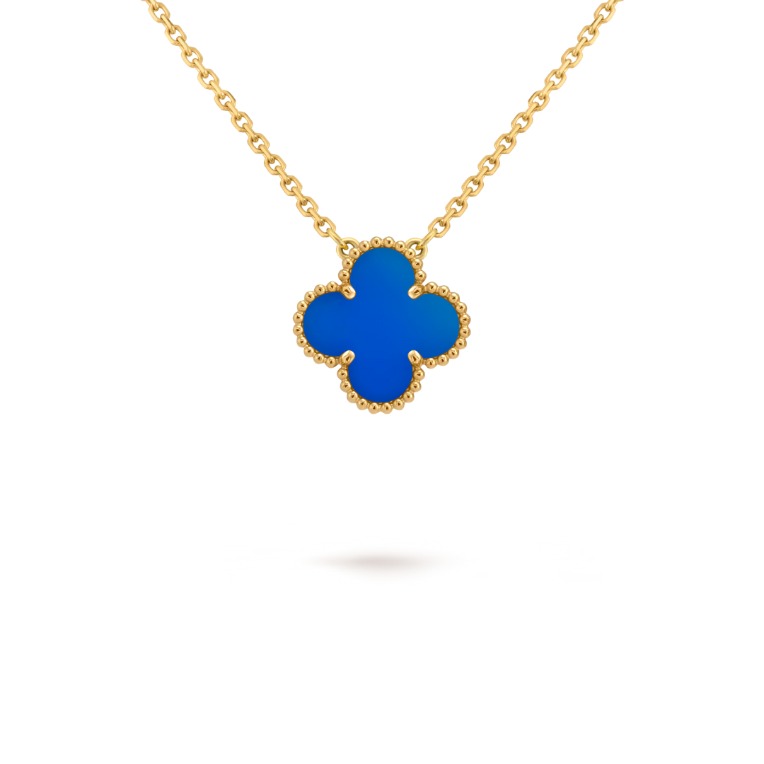 CLOVER | Collier bleu