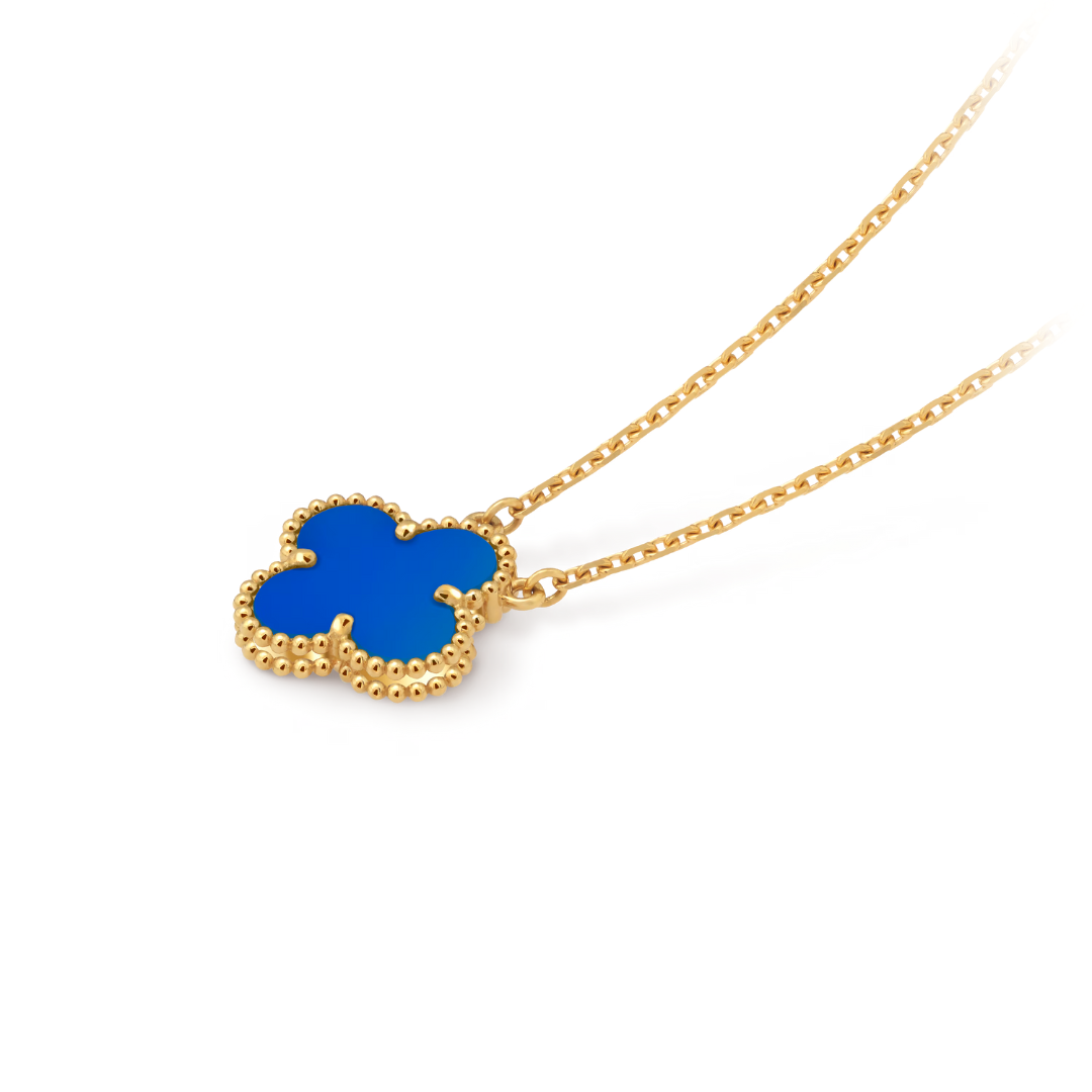 CLOVER | Collier bleu