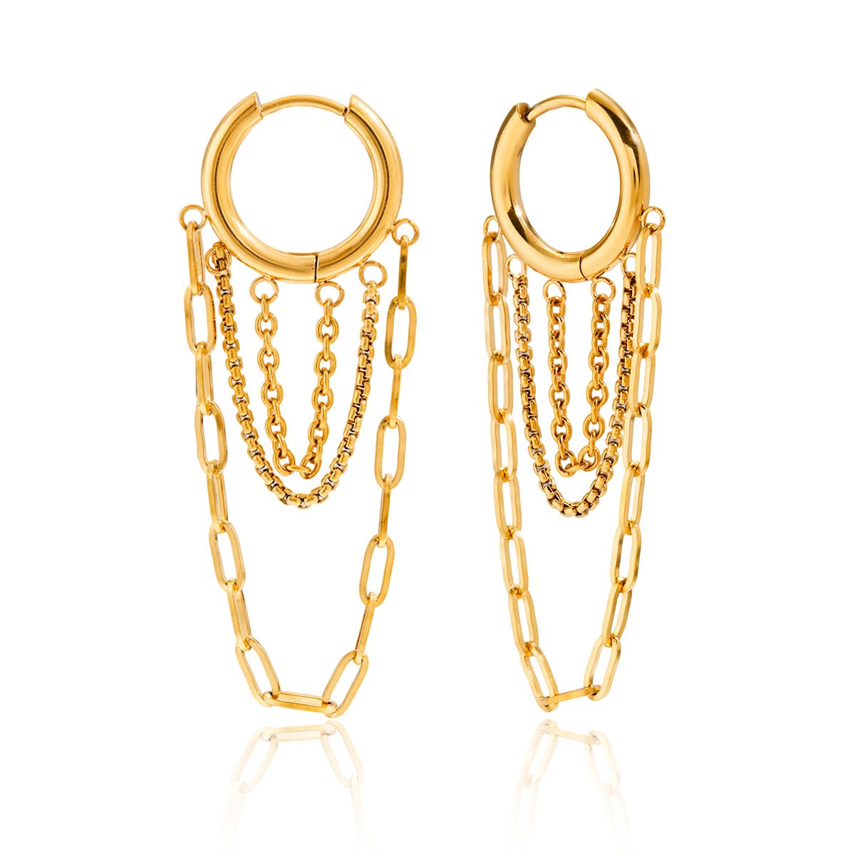 Boucles d'oreilles Serafina Drape | Or 18K
