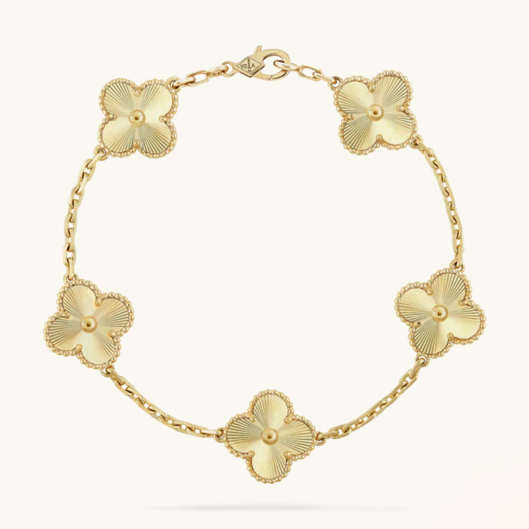 CLOVER | Montre bracelet dorée
