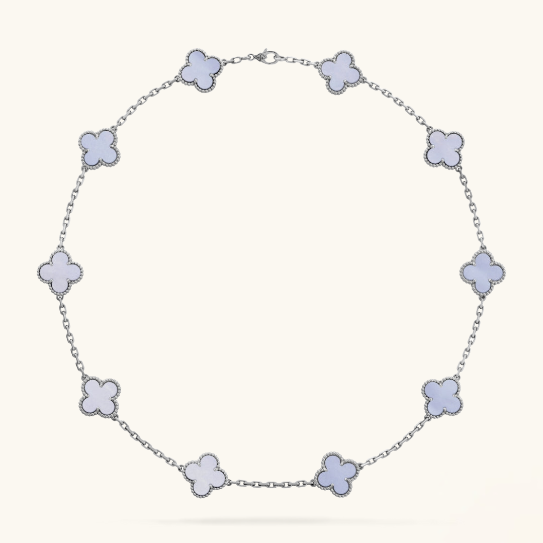 CLOVER | Collier en violet avec 10 motifs