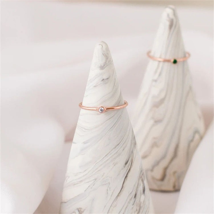 Bague Empilable en Pierre de Naissance Amelia