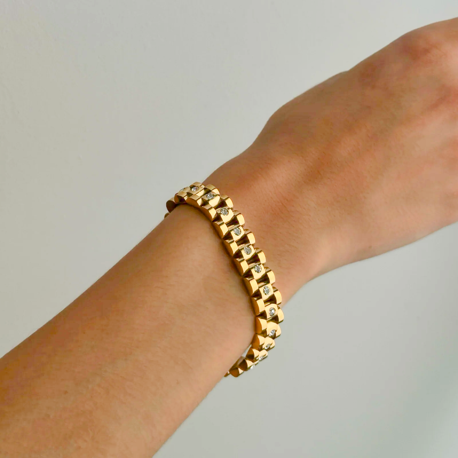 Bracelet en or doré