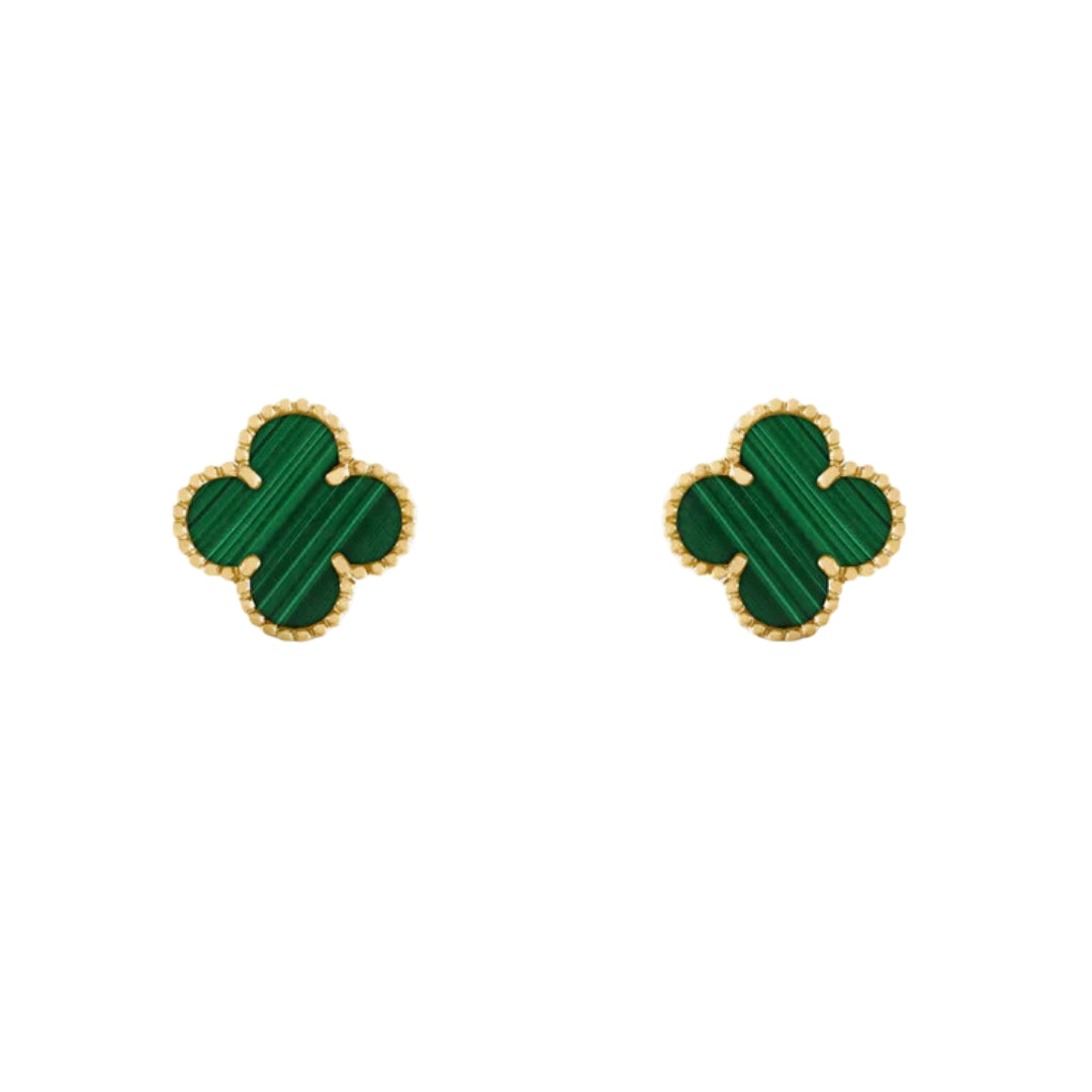 CLOVER | Boucles d'oreilles vertes
