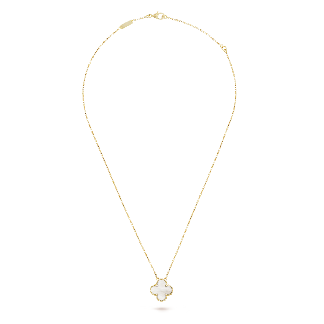CLOVER | Collier en Or Blanc