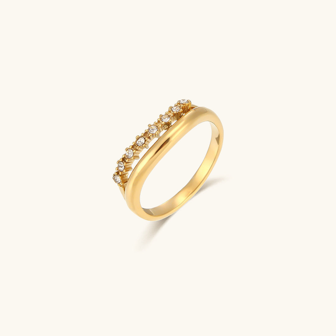 Bague en Or avec Diamant Simulant Adeline