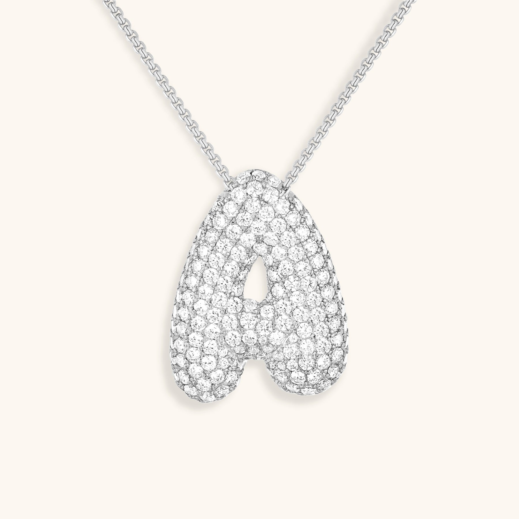 Collier Bubbly Initial-Diamant