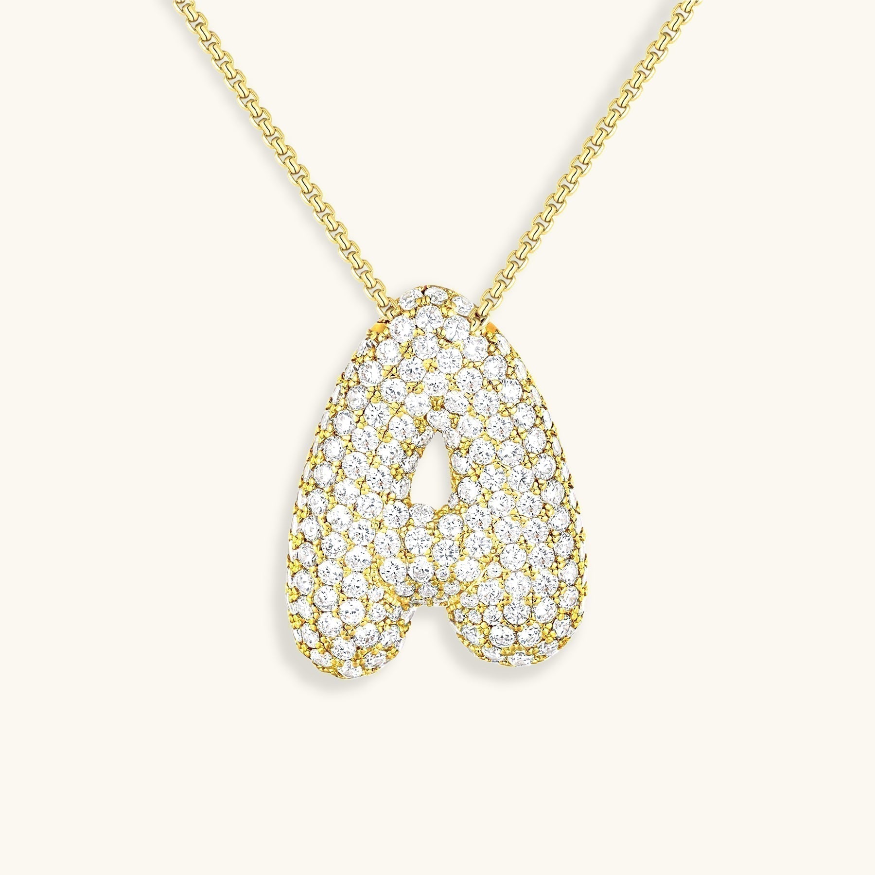 Collier Bubbly Initial-Diamant