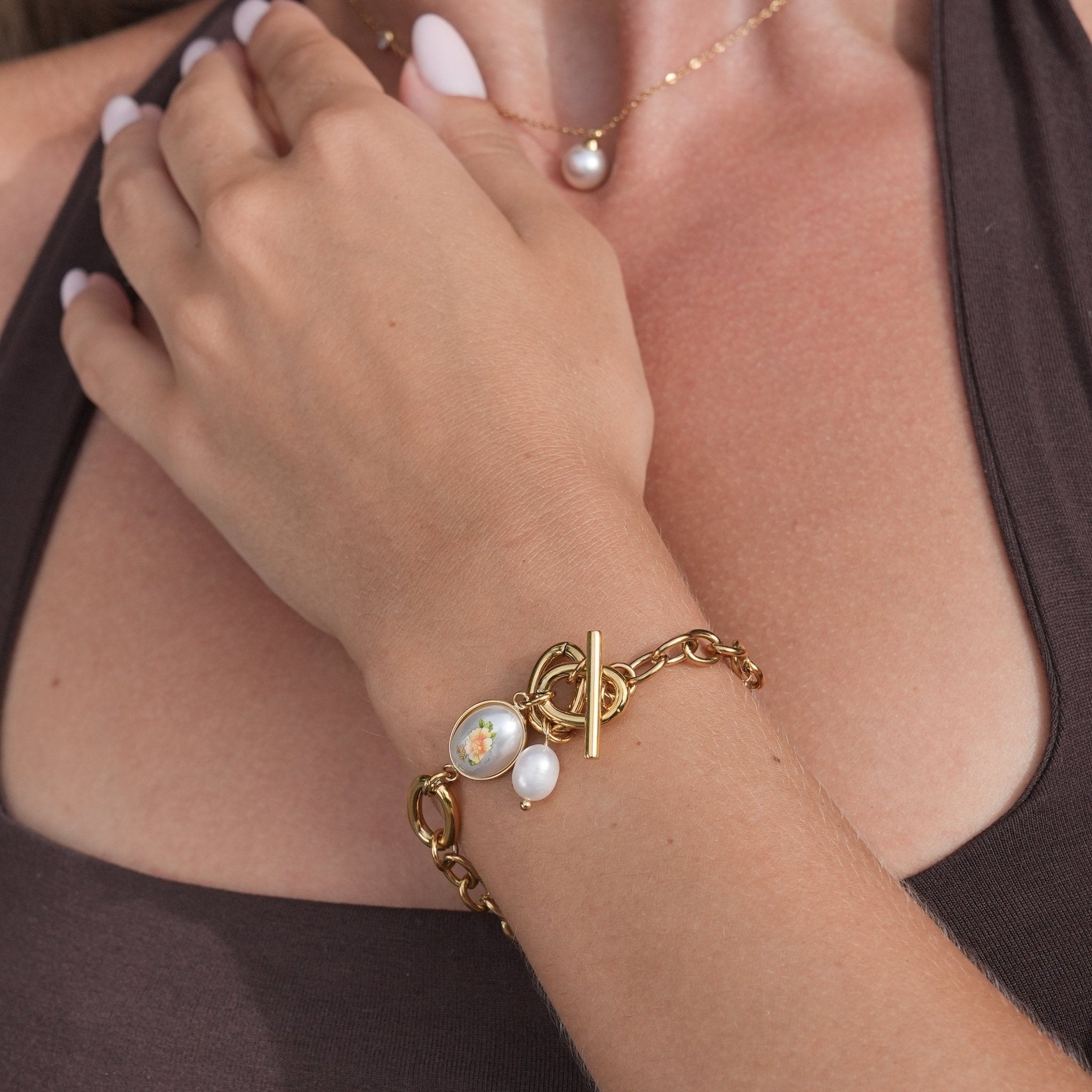 Bracelet Charm Monaco | Or 18K