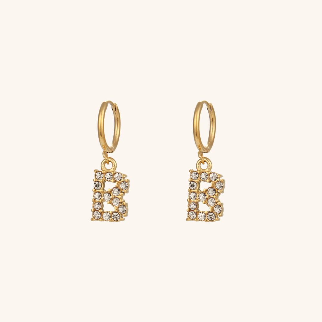 Boucles d'oreilles Initiales Wilhemina