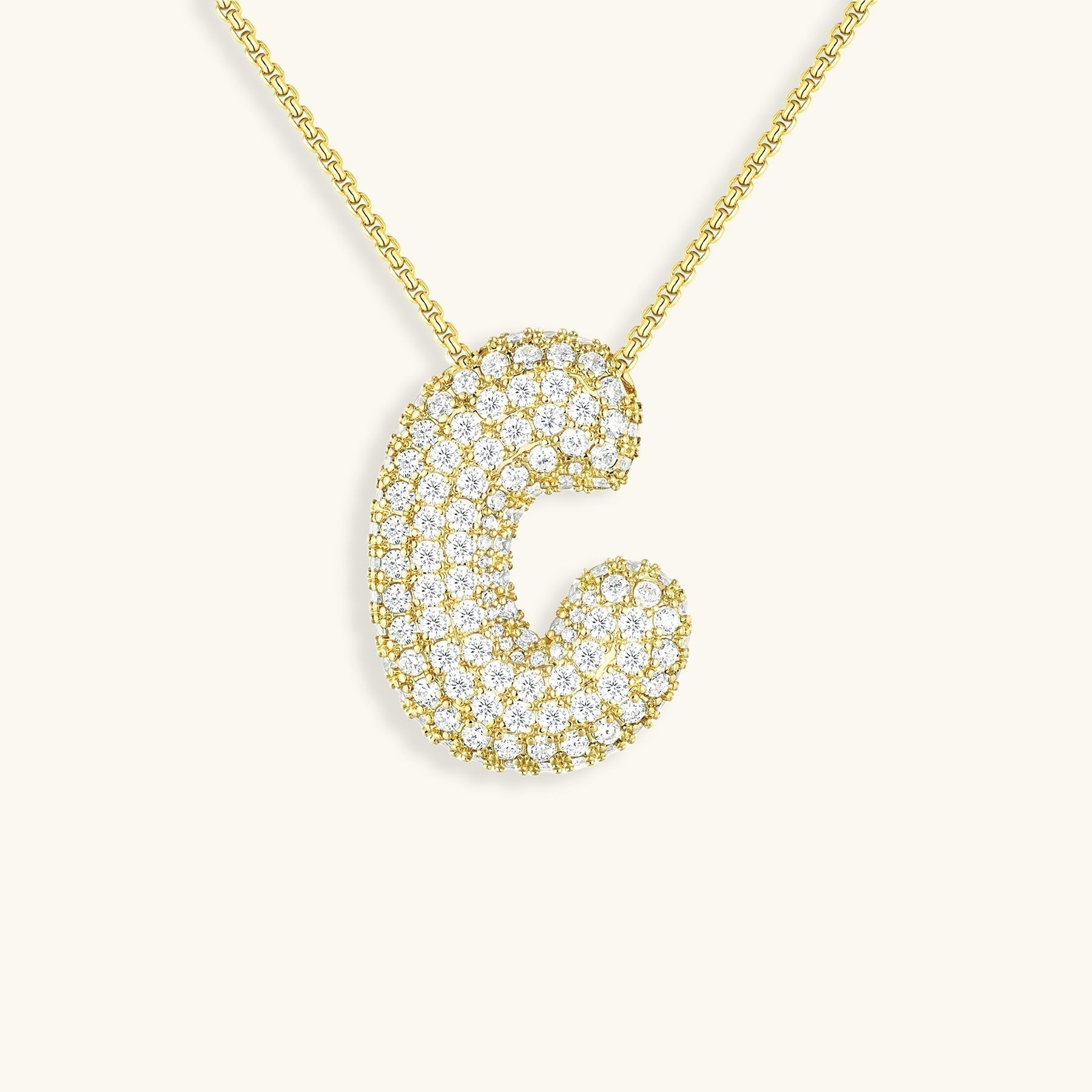 Collier Bubbly Initial-Diamant