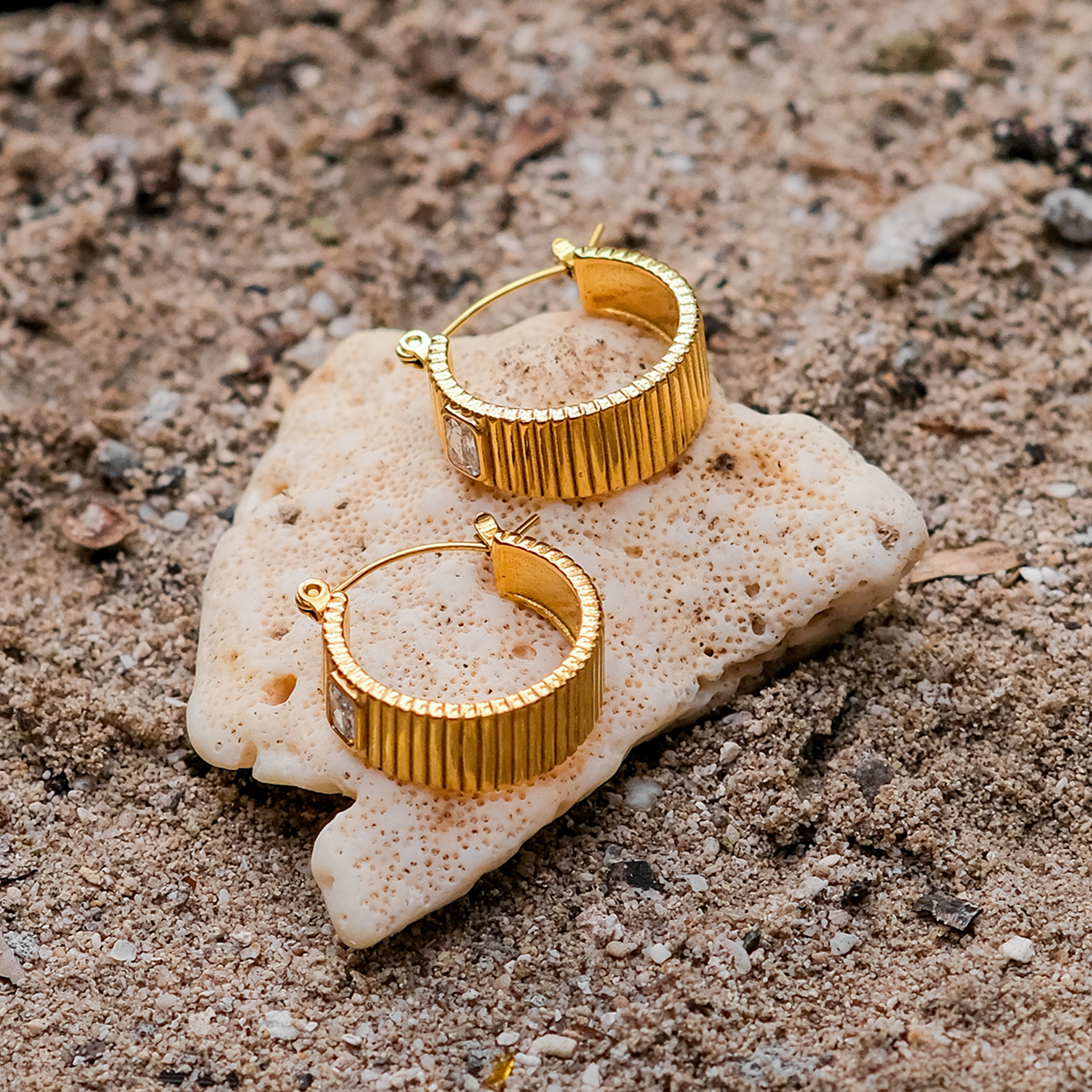 Boucles d'oreilles en or Carole