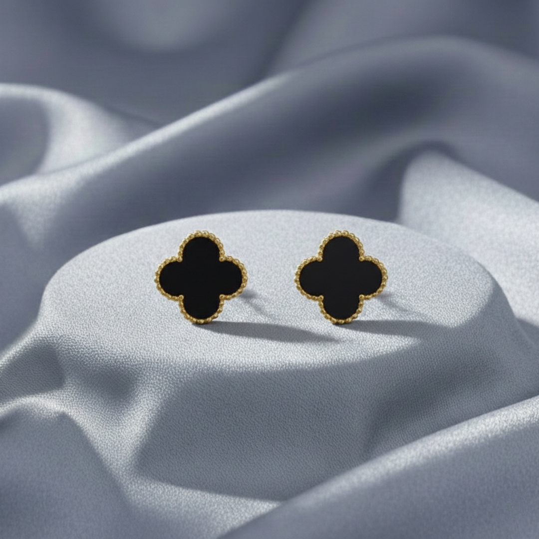 Boucles d'oreilles Klee noires