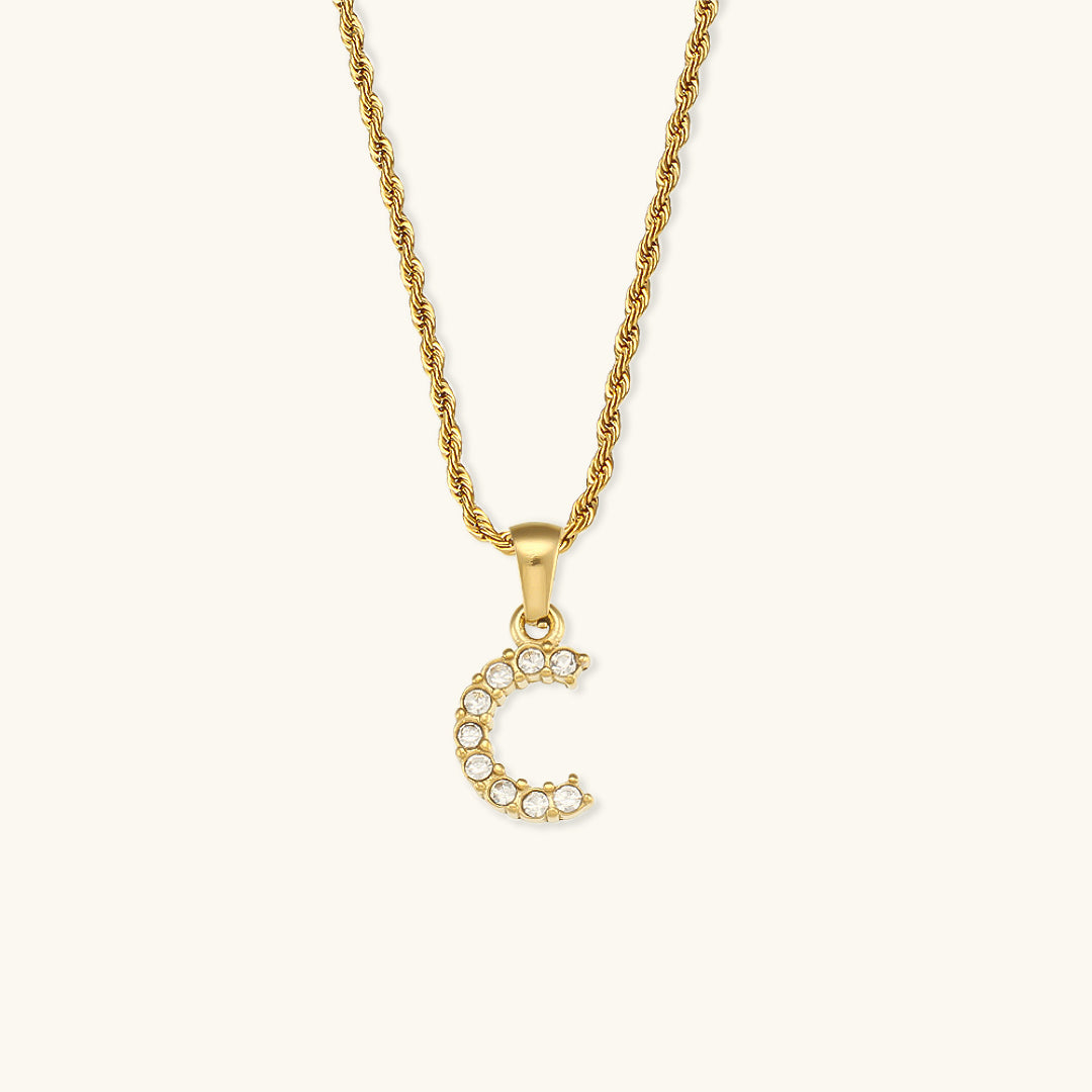 Collier en diamant avec initiales Maeve Buchstaben