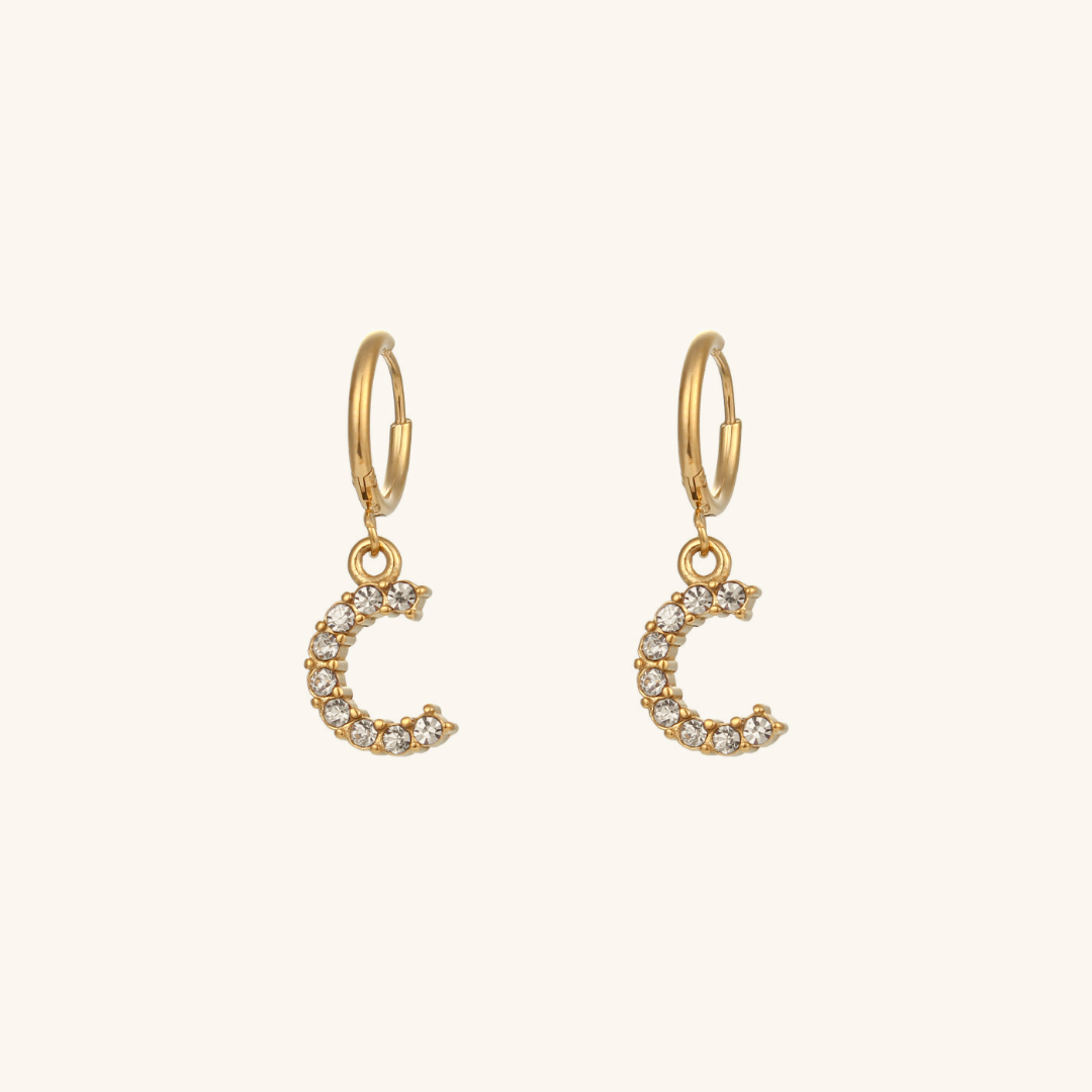 Boucles d'oreilles Initiales Wilhemina