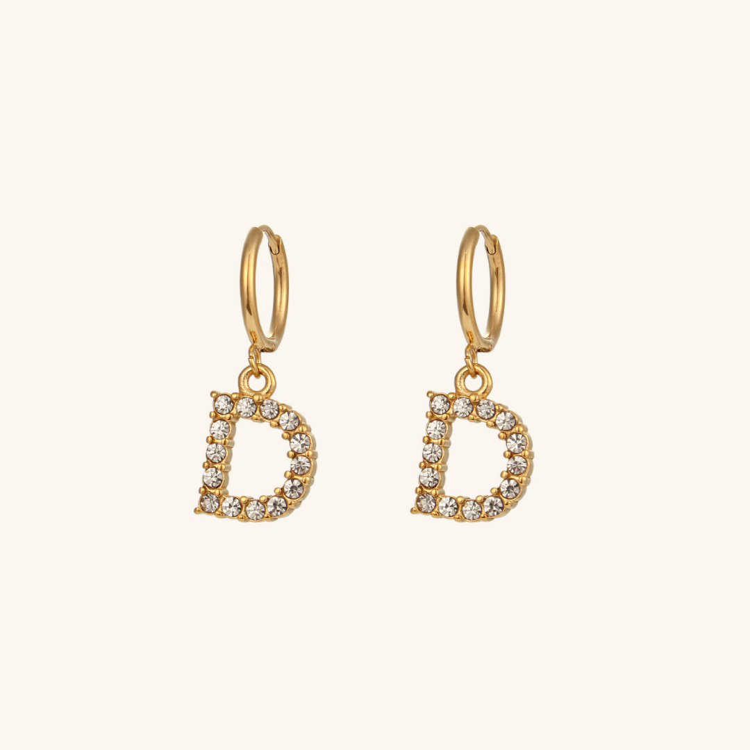 Boucles d'oreilles Initiales Wilhemina