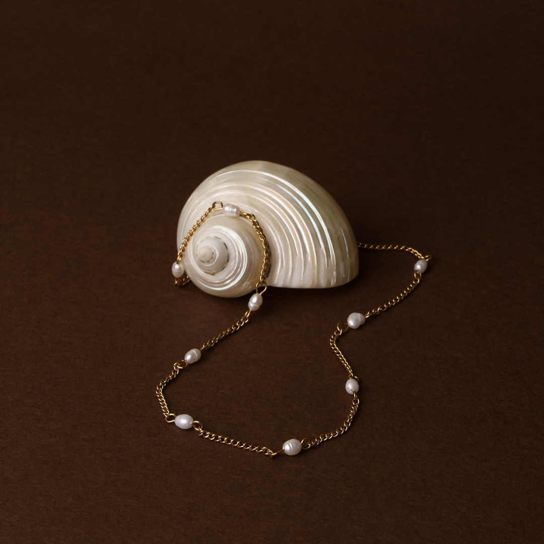 Collier Choker en Perles d'Or Fines