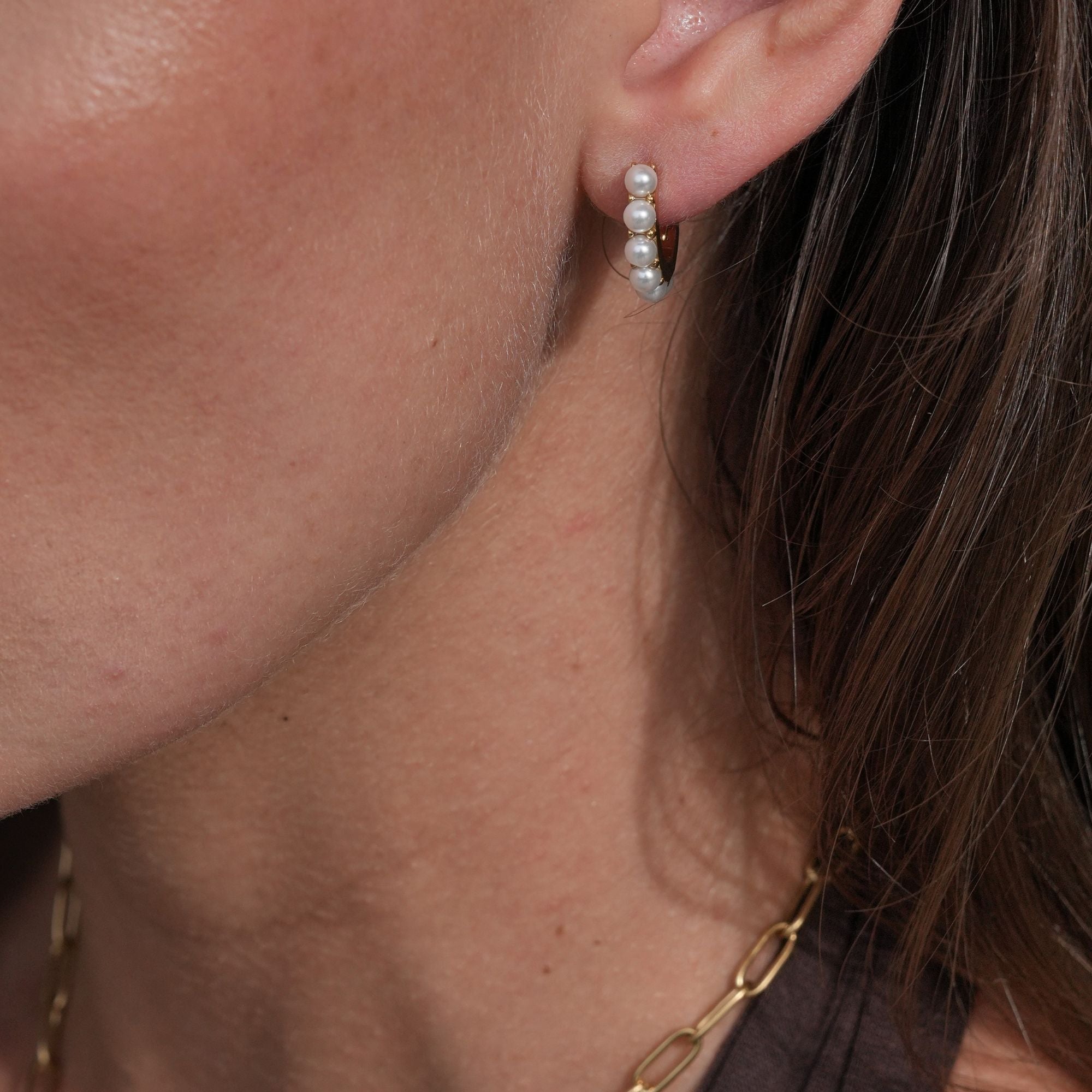 Boucles d'oreilles créoles Lorena | Or 18K