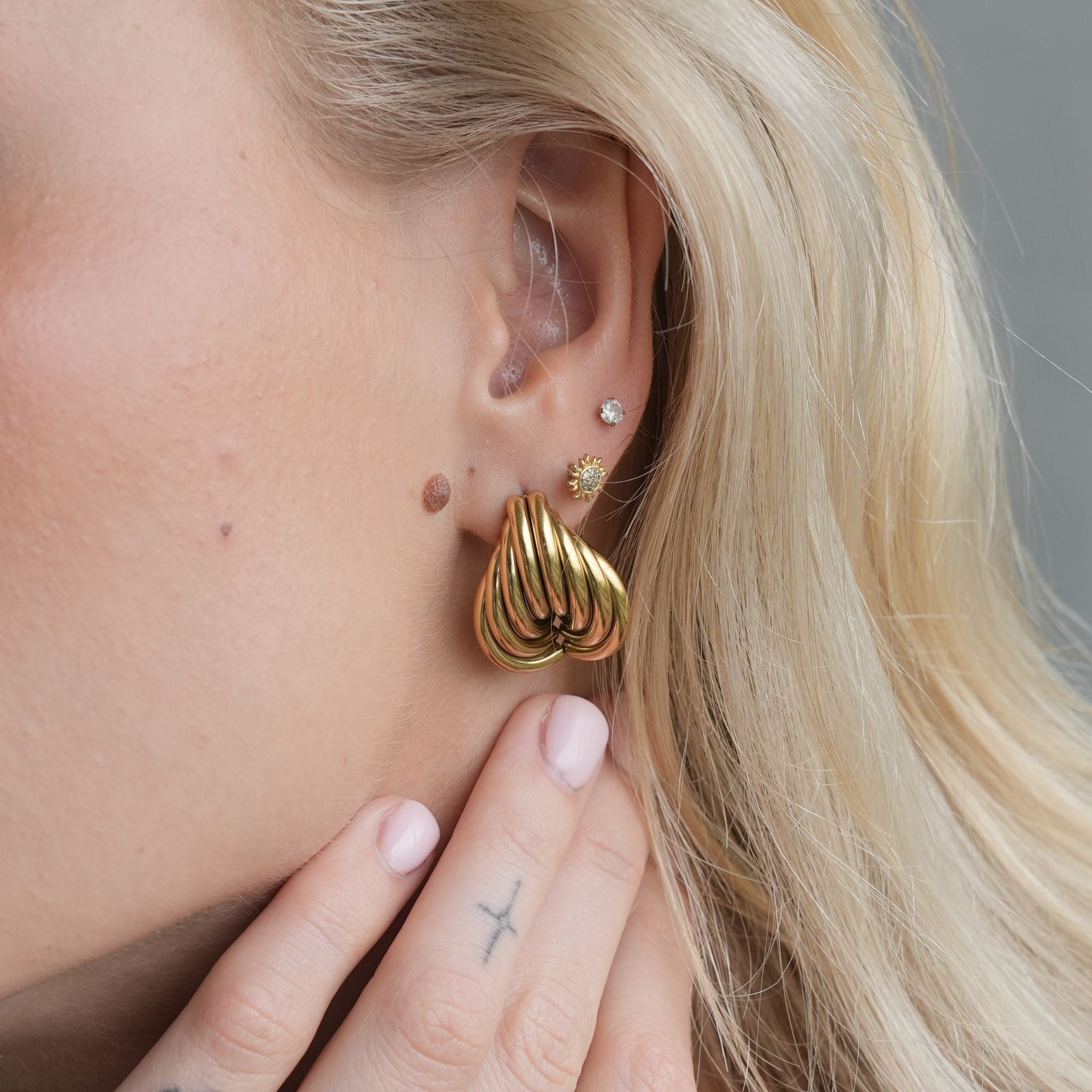Boucles d'oreilles Bella Statement | Or 18K