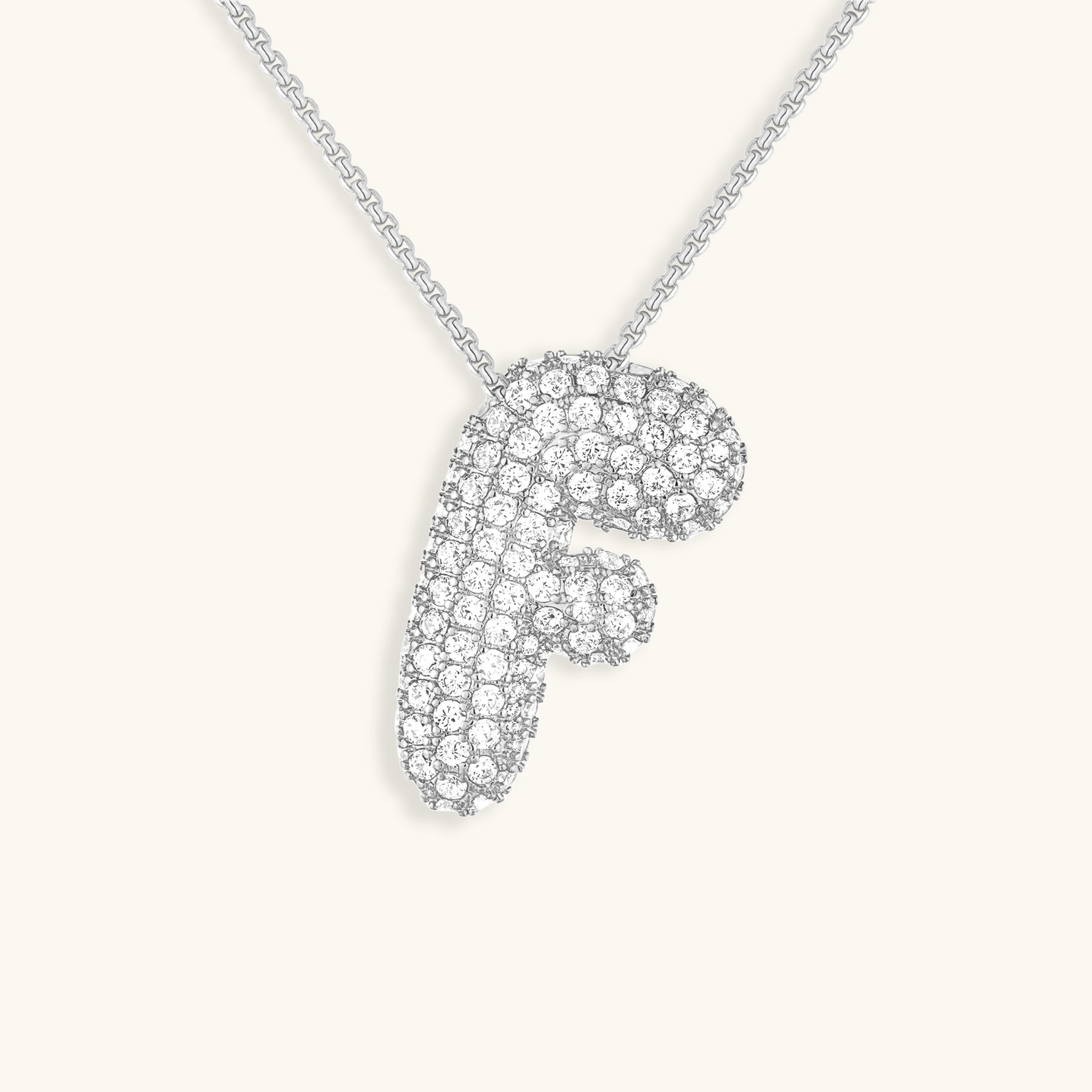 Collier Bubbly Initial-Diamant