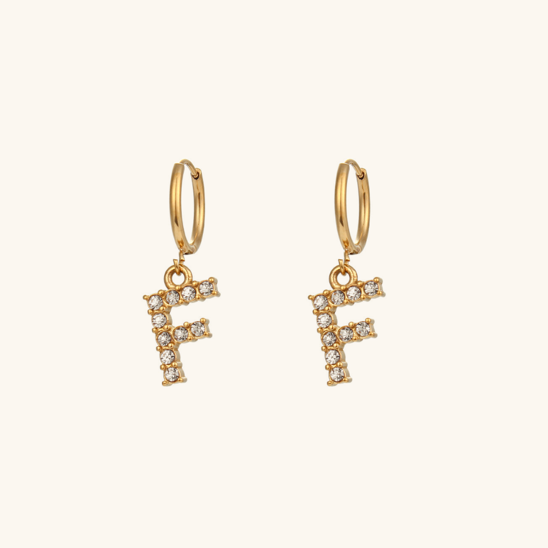 Boucles d'oreilles Initiales Wilhemina