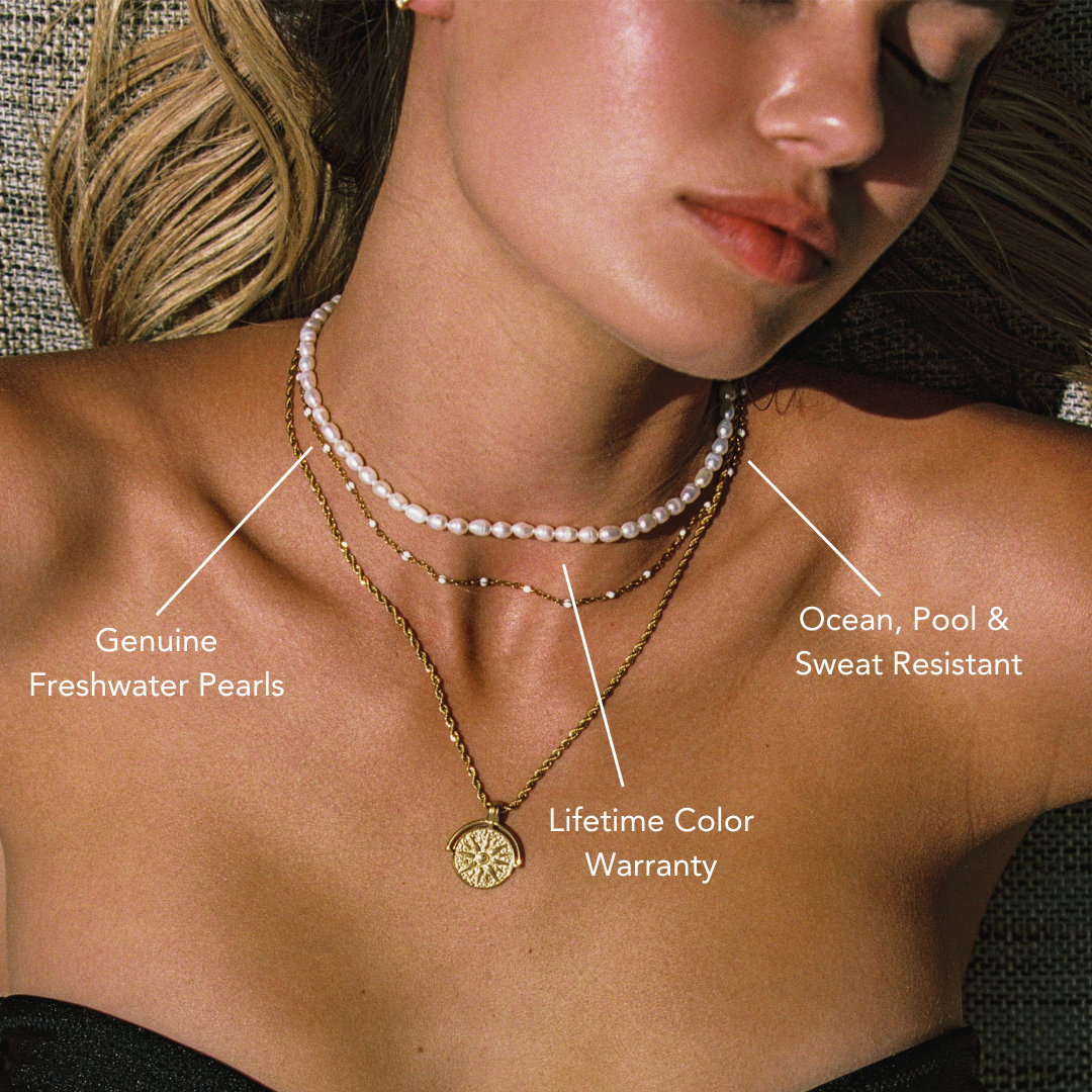 Choker en perles d'eau douce